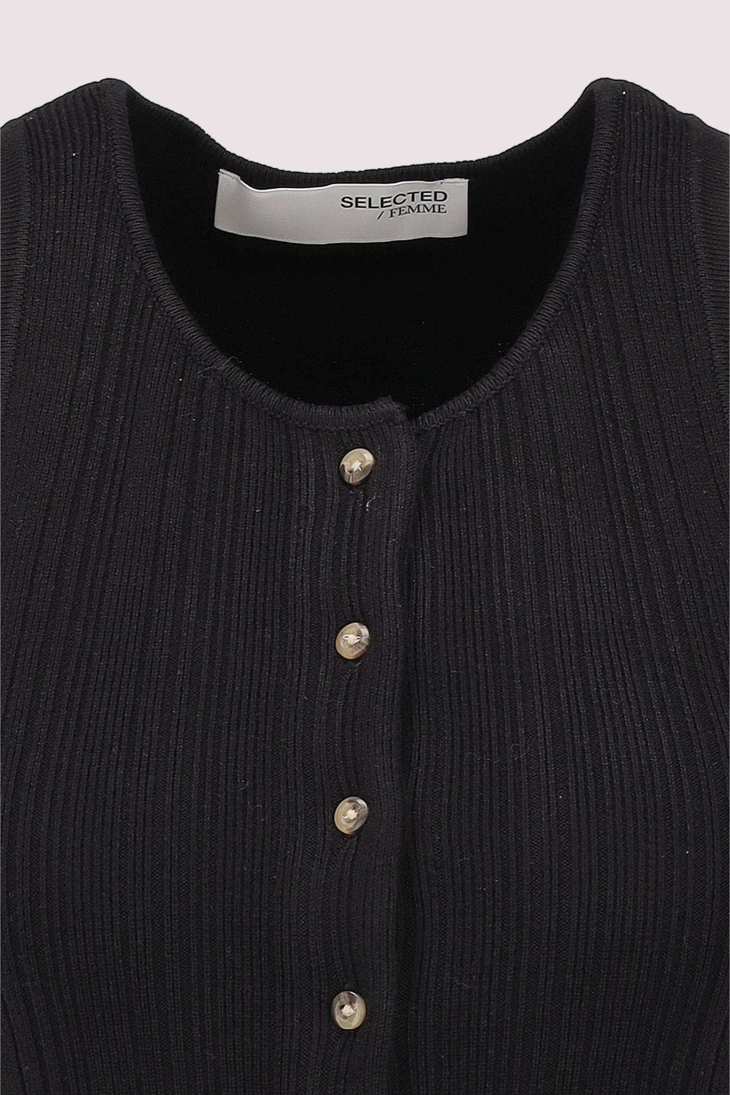 Selected - SLFTRIXIE SL KNIT BUTTON TOP