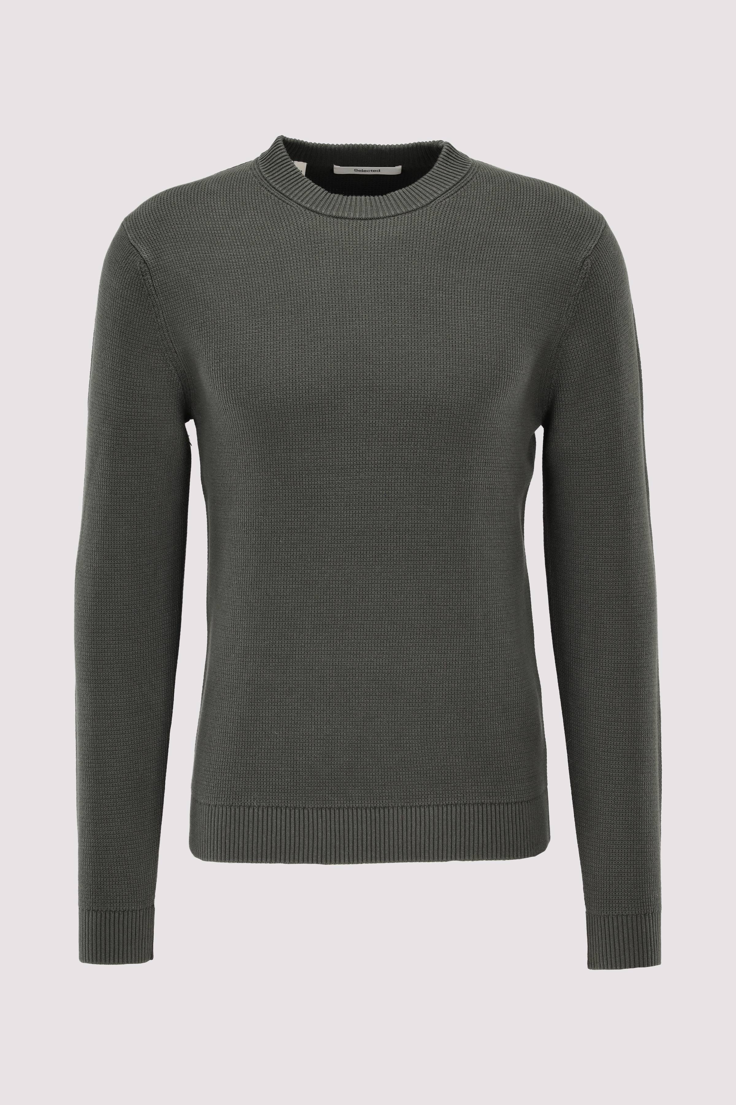 SLHDANE LS KNIT STRUCTURE CREW
