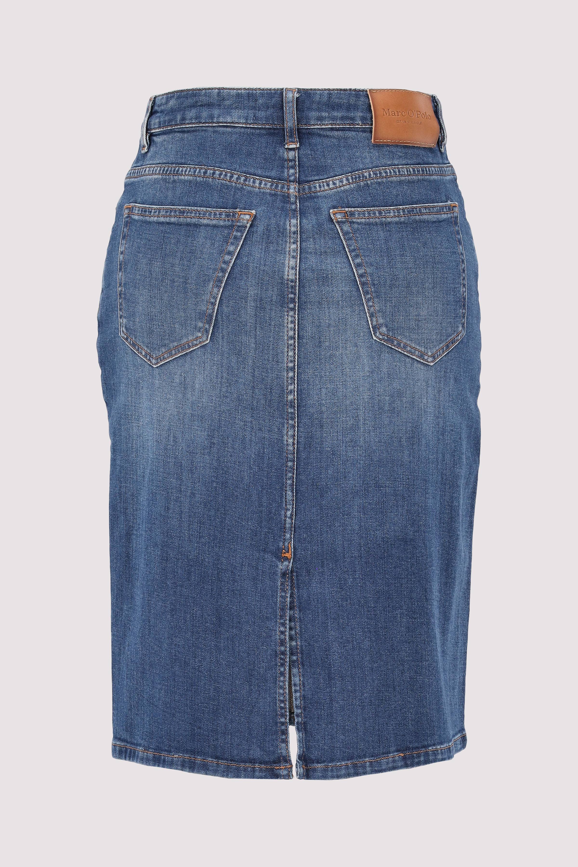 Denim Skirt, high waist, midi 