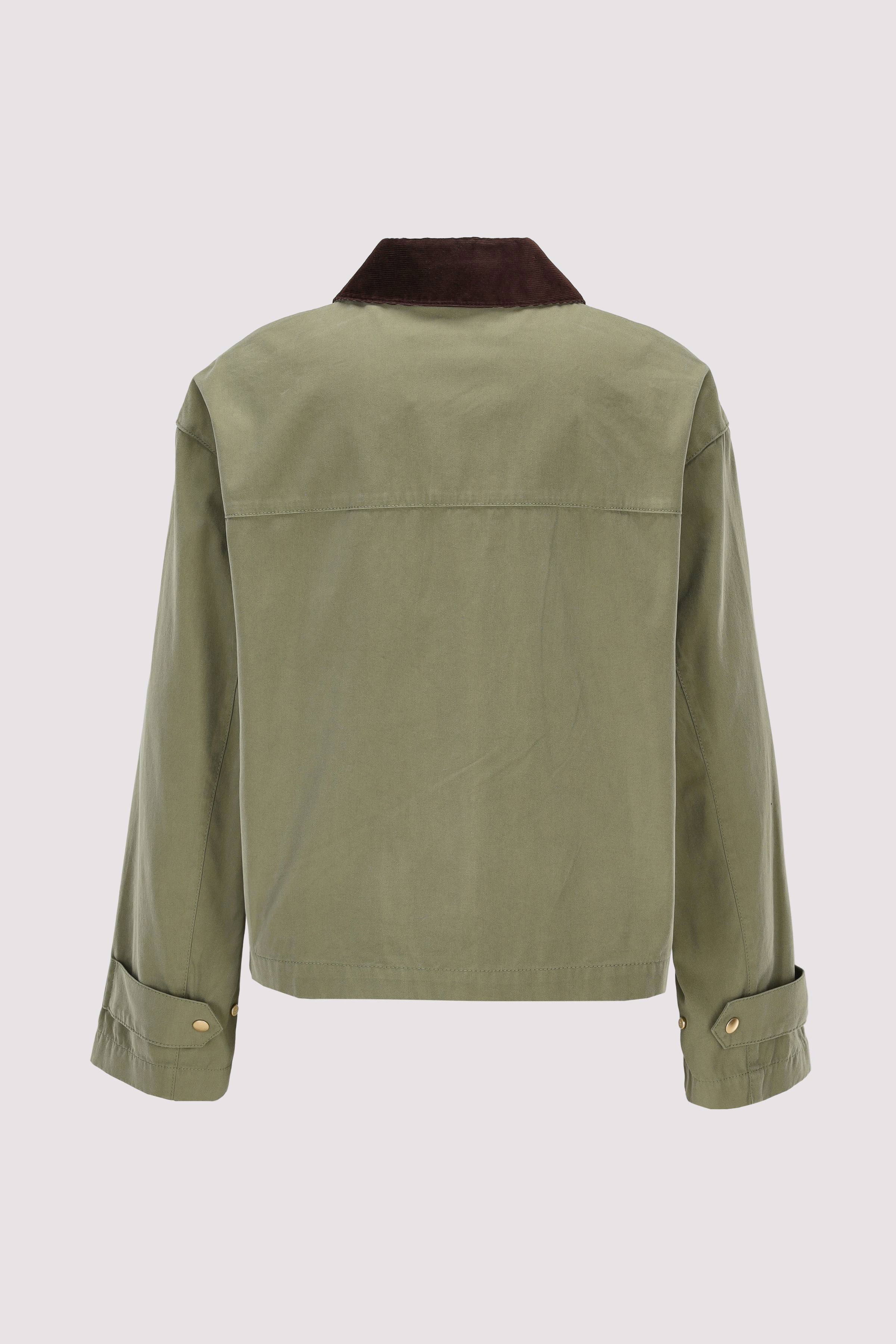 Canvas cotton jacket, a-shaped