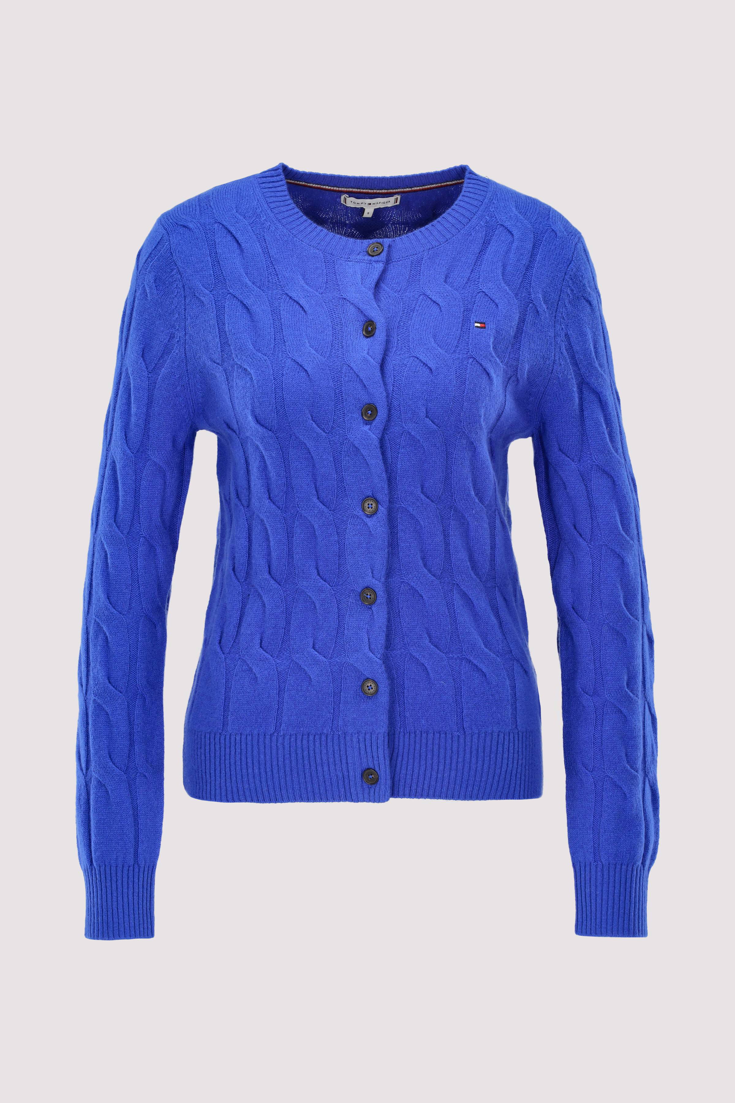 SOFT WOOL CABLE C-NK LS CARDIG
