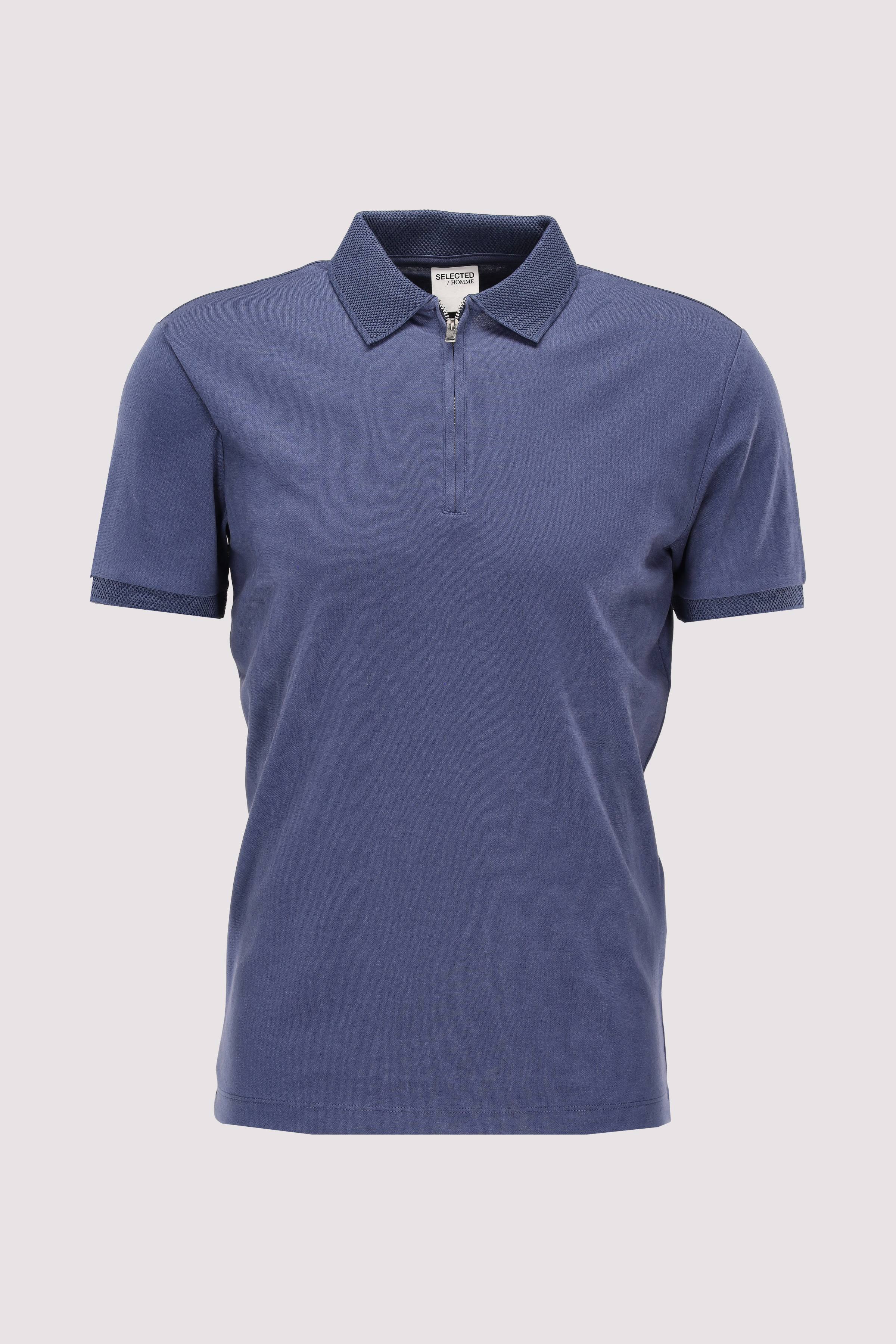 Selected - SLHFAVE ZIP SS POLO NOOS Selected - SLHFAVE ZIP SS POLO NOOS