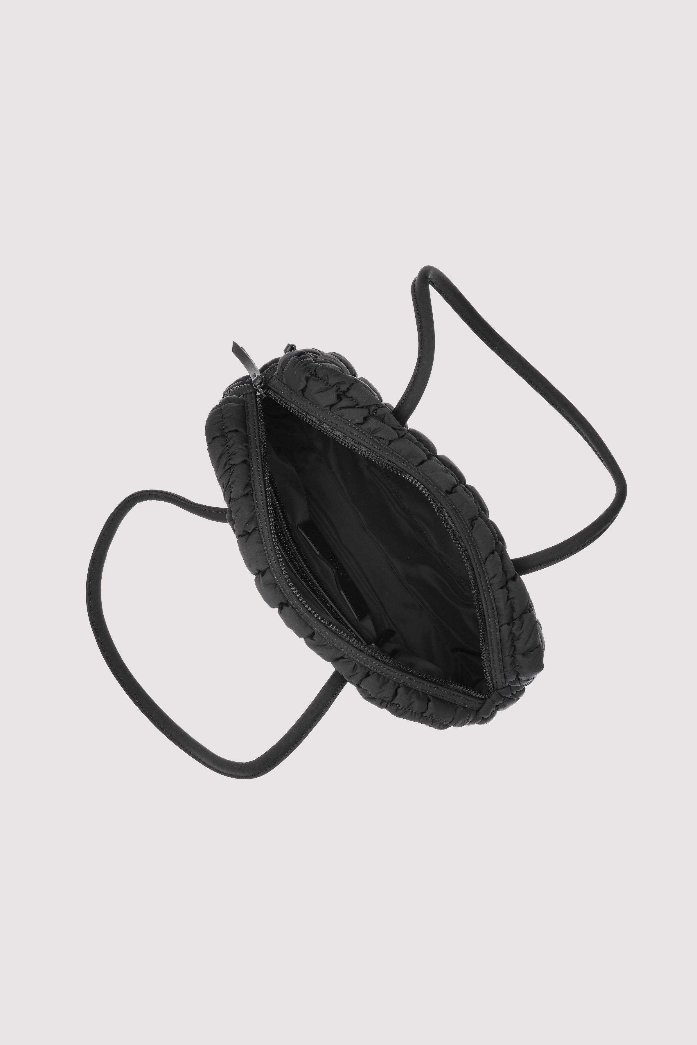 Les Visionnaires - Schwarze Nylon-Schultertasche, nachhalti