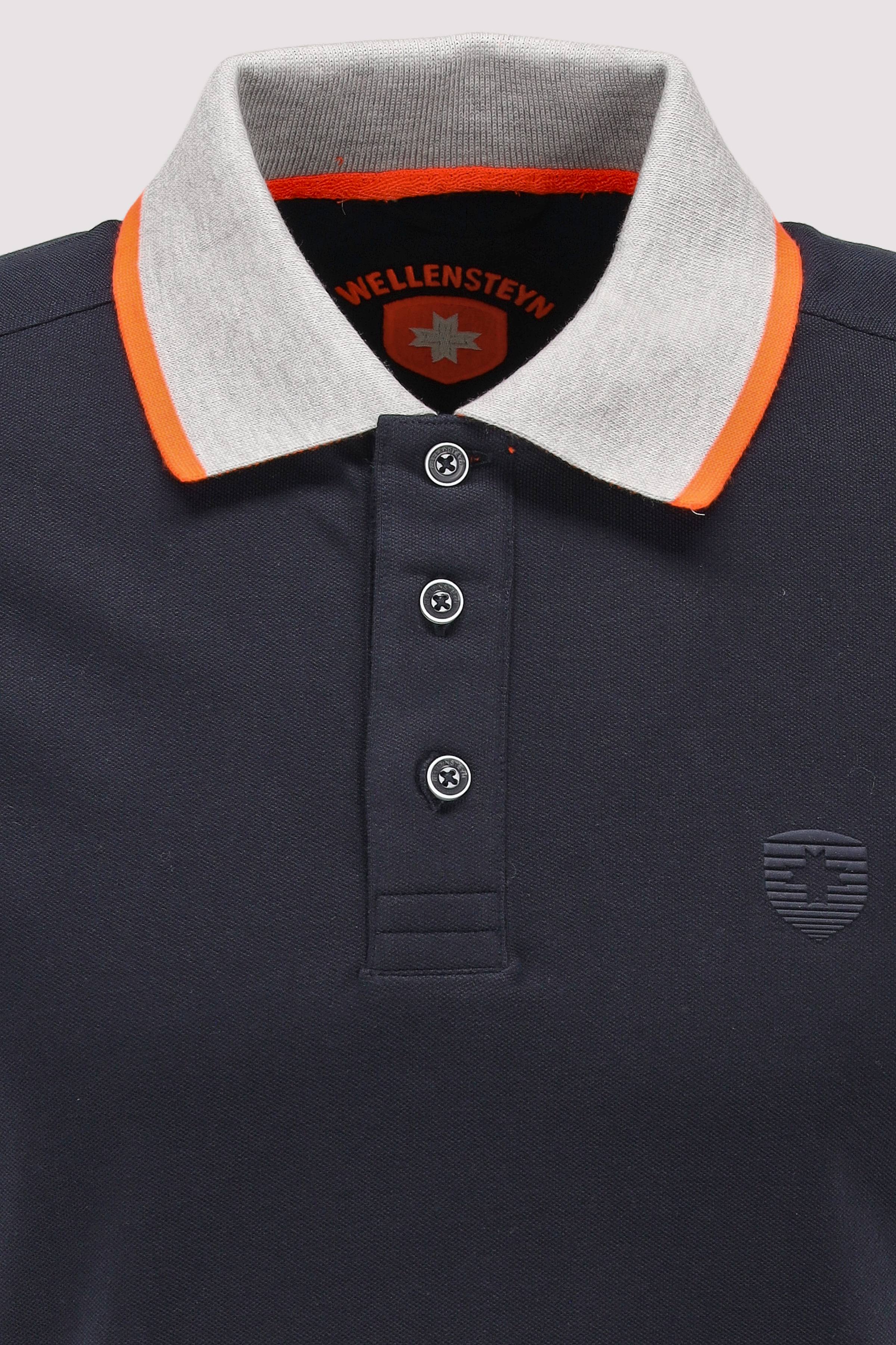 Wellensteyn - Kurzarm-Poloshirt Darknavy, urbaner Look