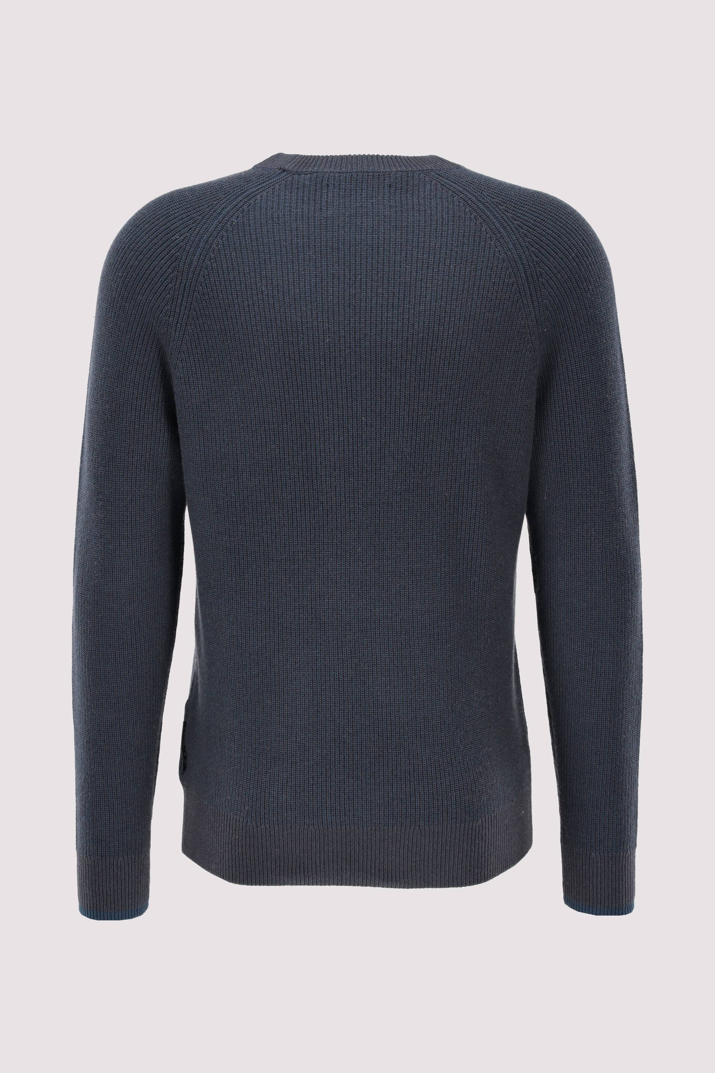 Crew neck, structured, bi-colo