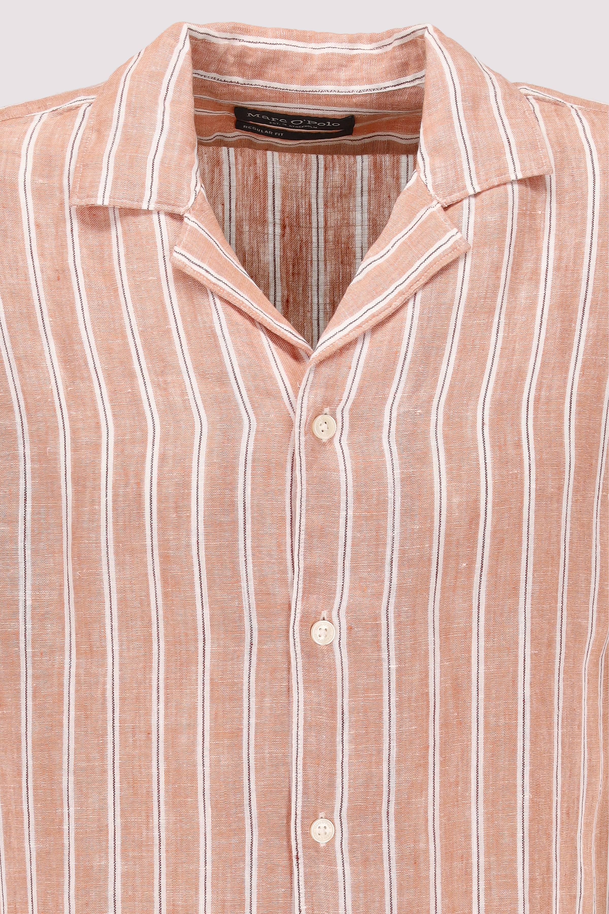 Marc O Polo Casual - Marc O'Polo Leinenhemd Orange