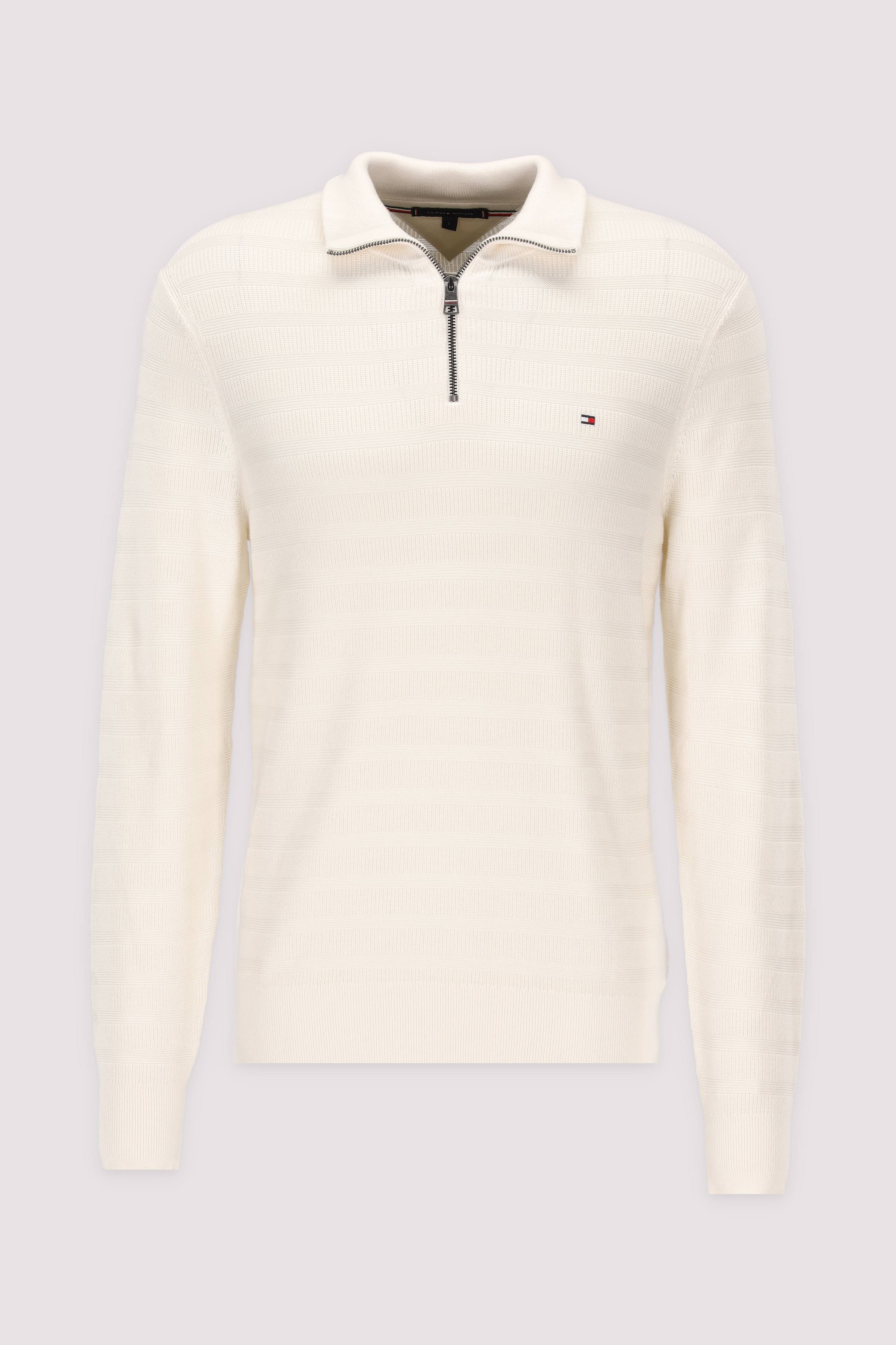 STRIPE STRUCTURE ZIP MOCK