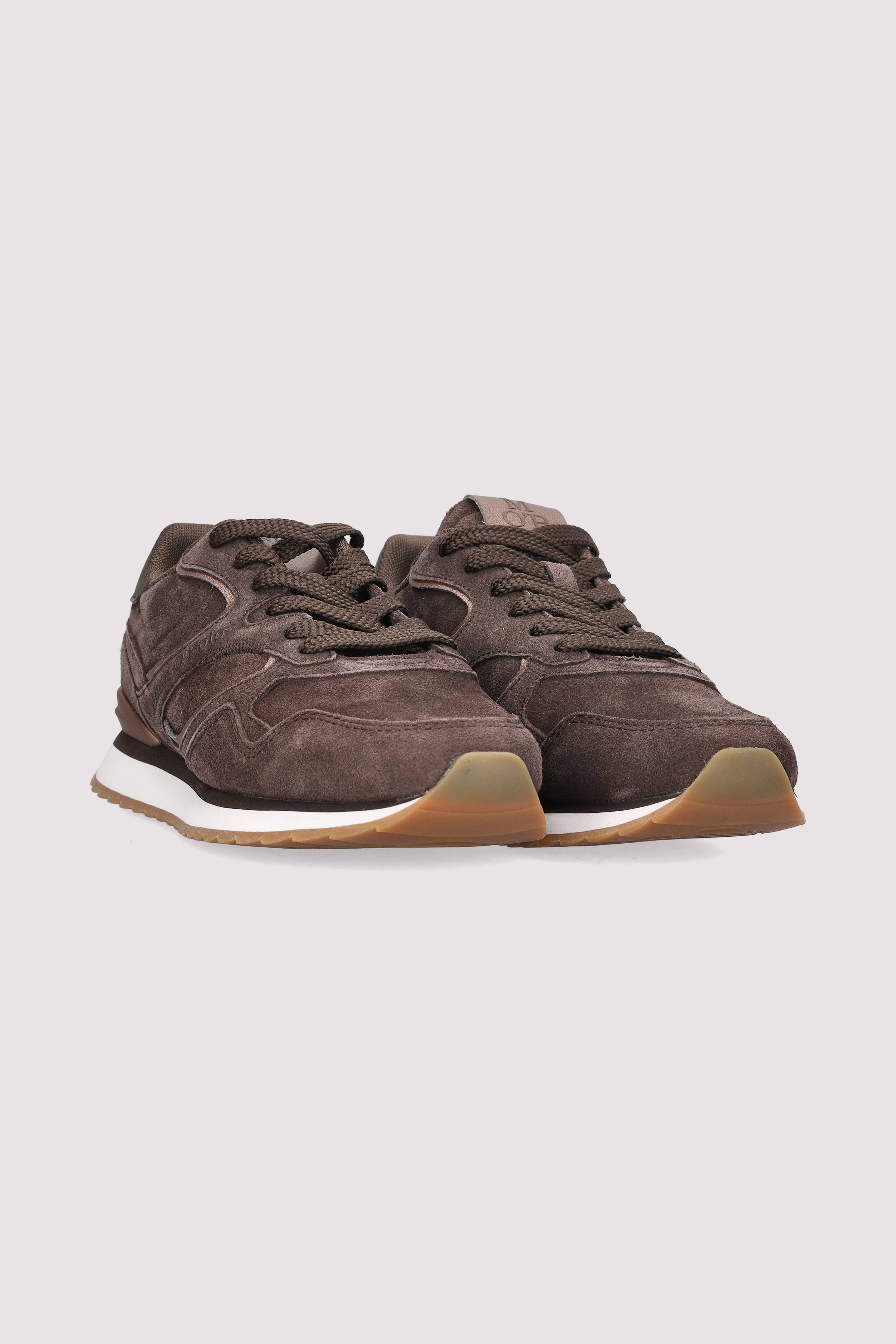 Marc O Polo Schuhe - Marc O'Polo Sneaker aus Leder, Braun.