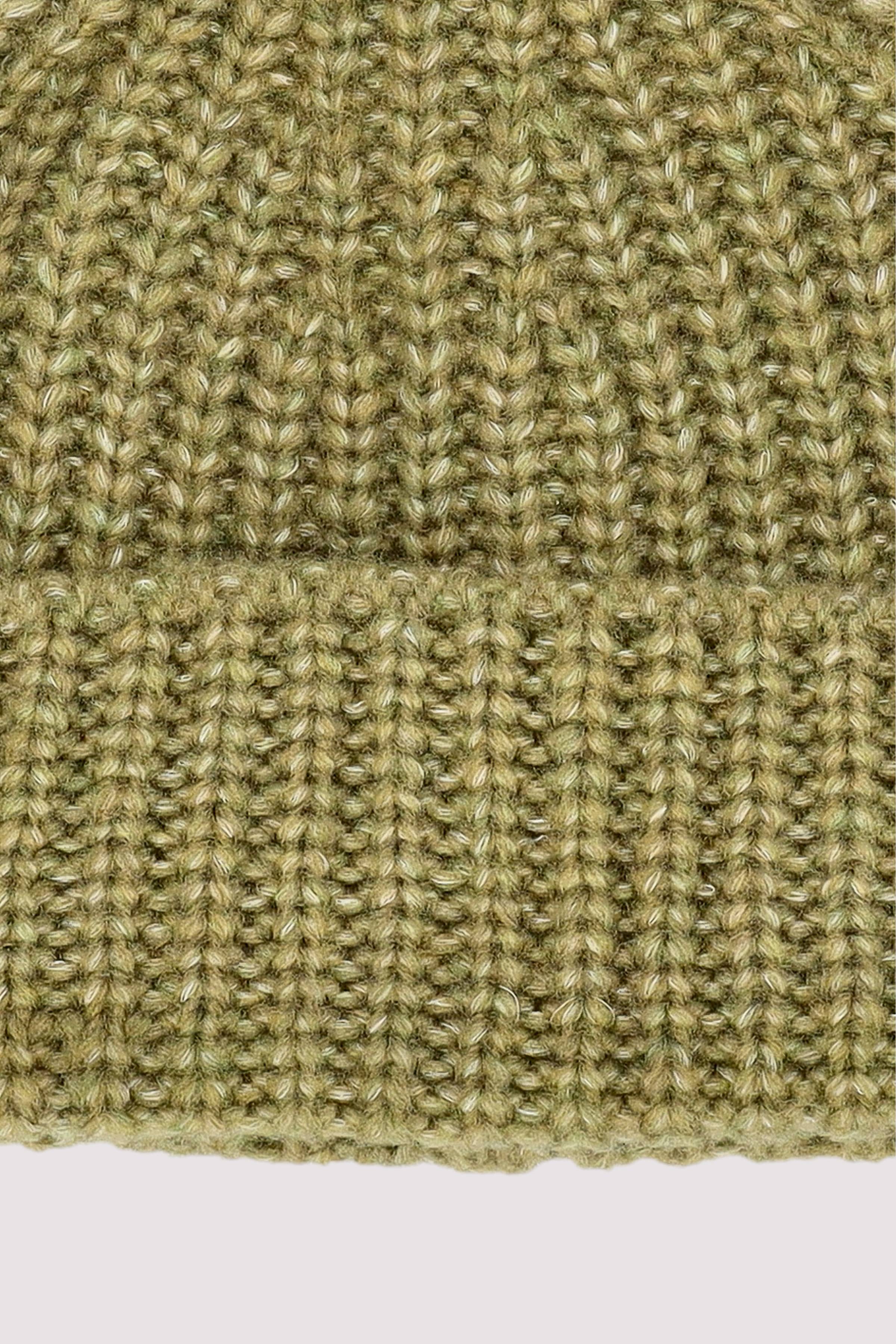 Beanie, knitted, with fold-up