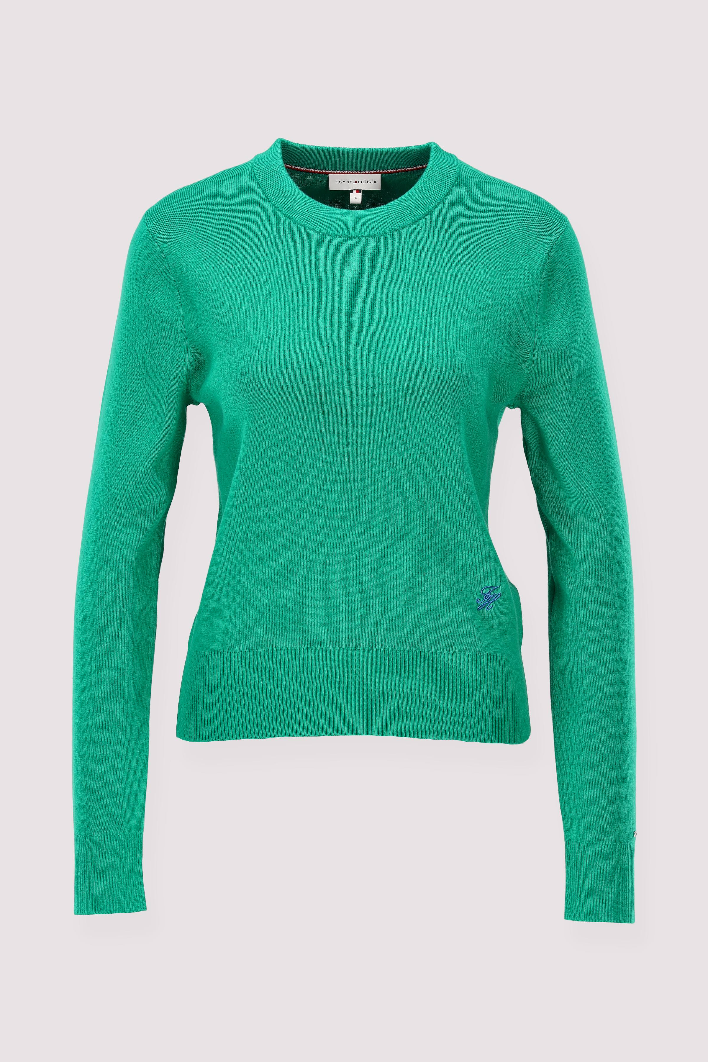 Tommy Hilfiger Damen Kurzpullover grün