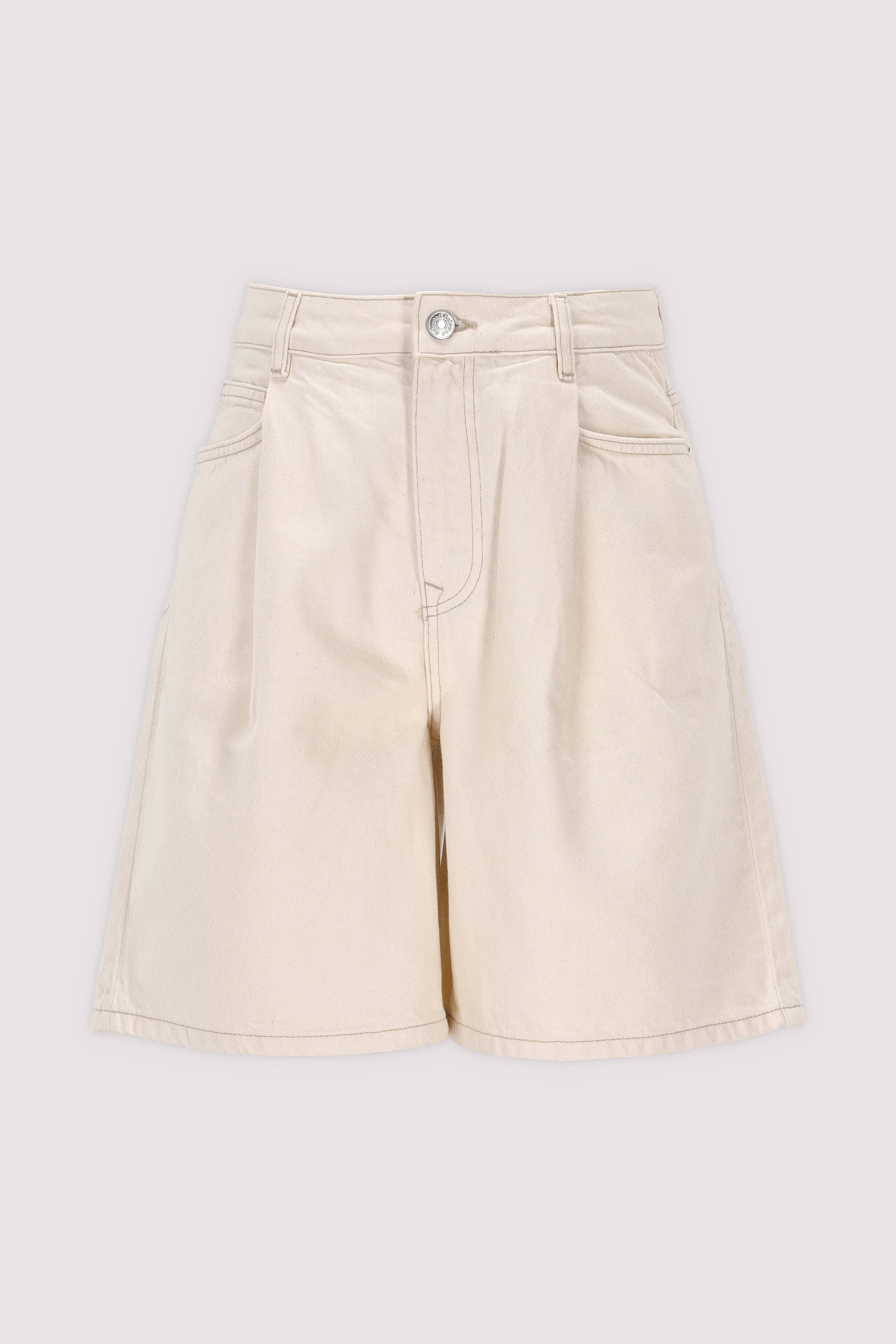 Damen-Shorts Egret, Leinenmix, sommerlic