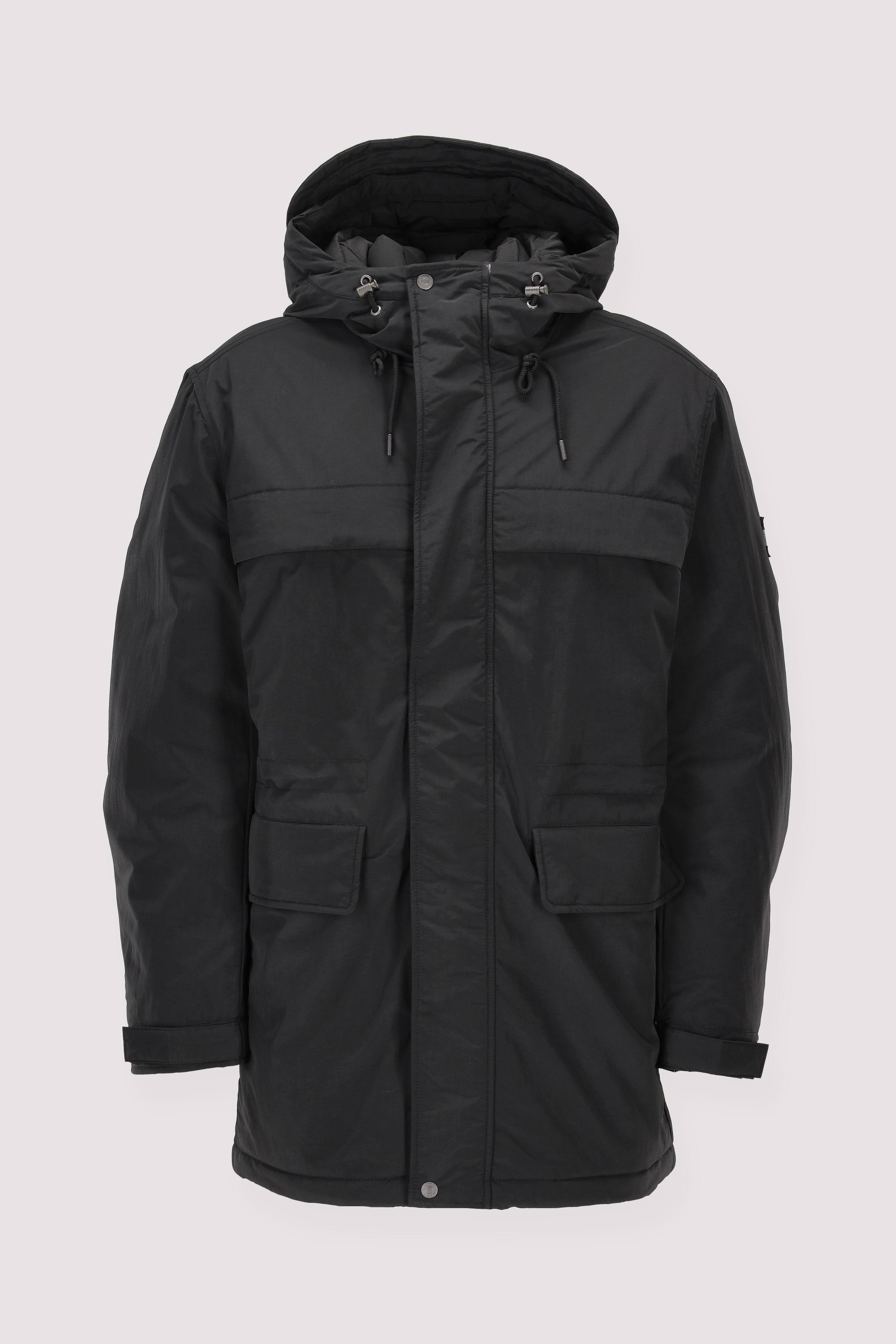 Tommy Jeans Herren Parka schwarz warm
