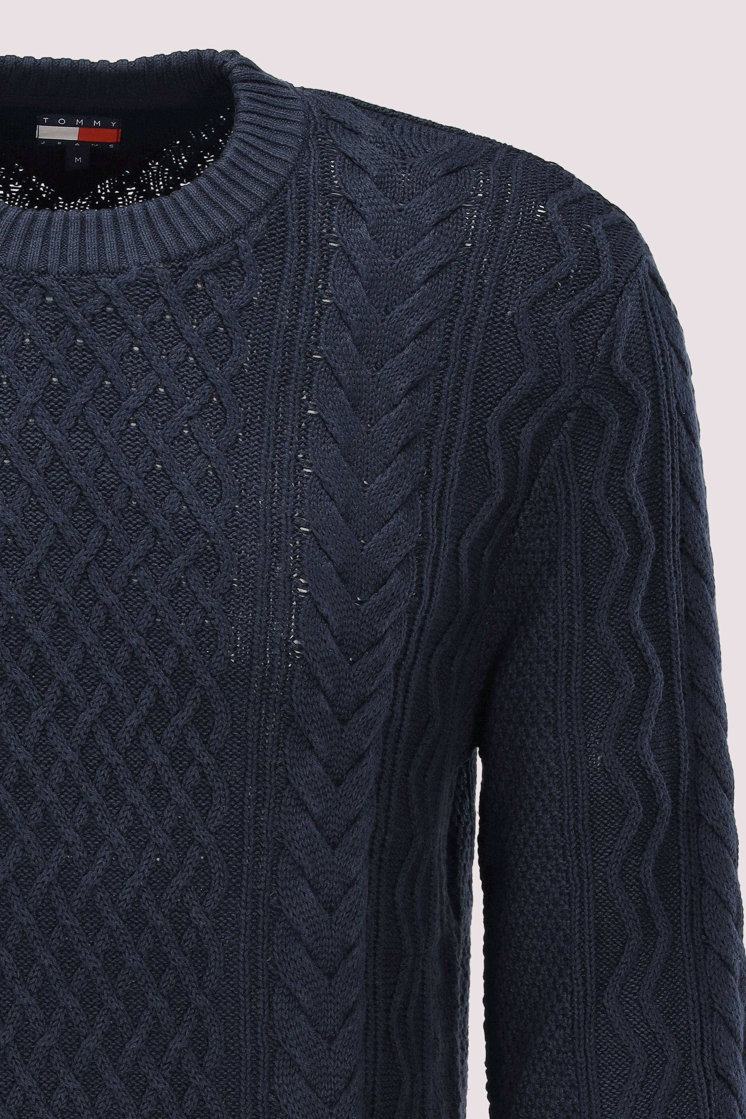 Tommy Jeans - TJM SLM BADGE CABLE KNIT SWEAT
