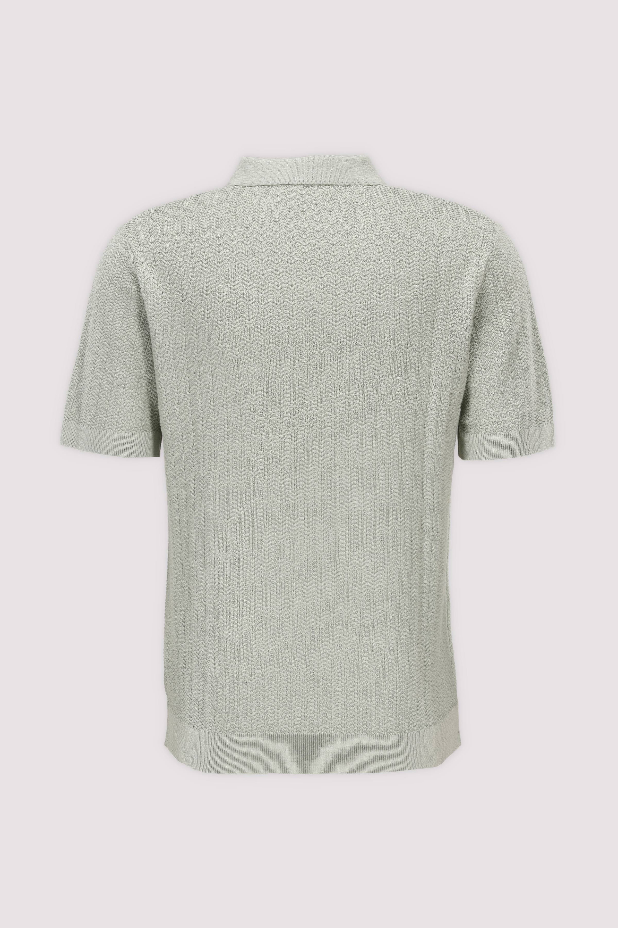 Selected Poloshirt aus Baumwolle-Leinen