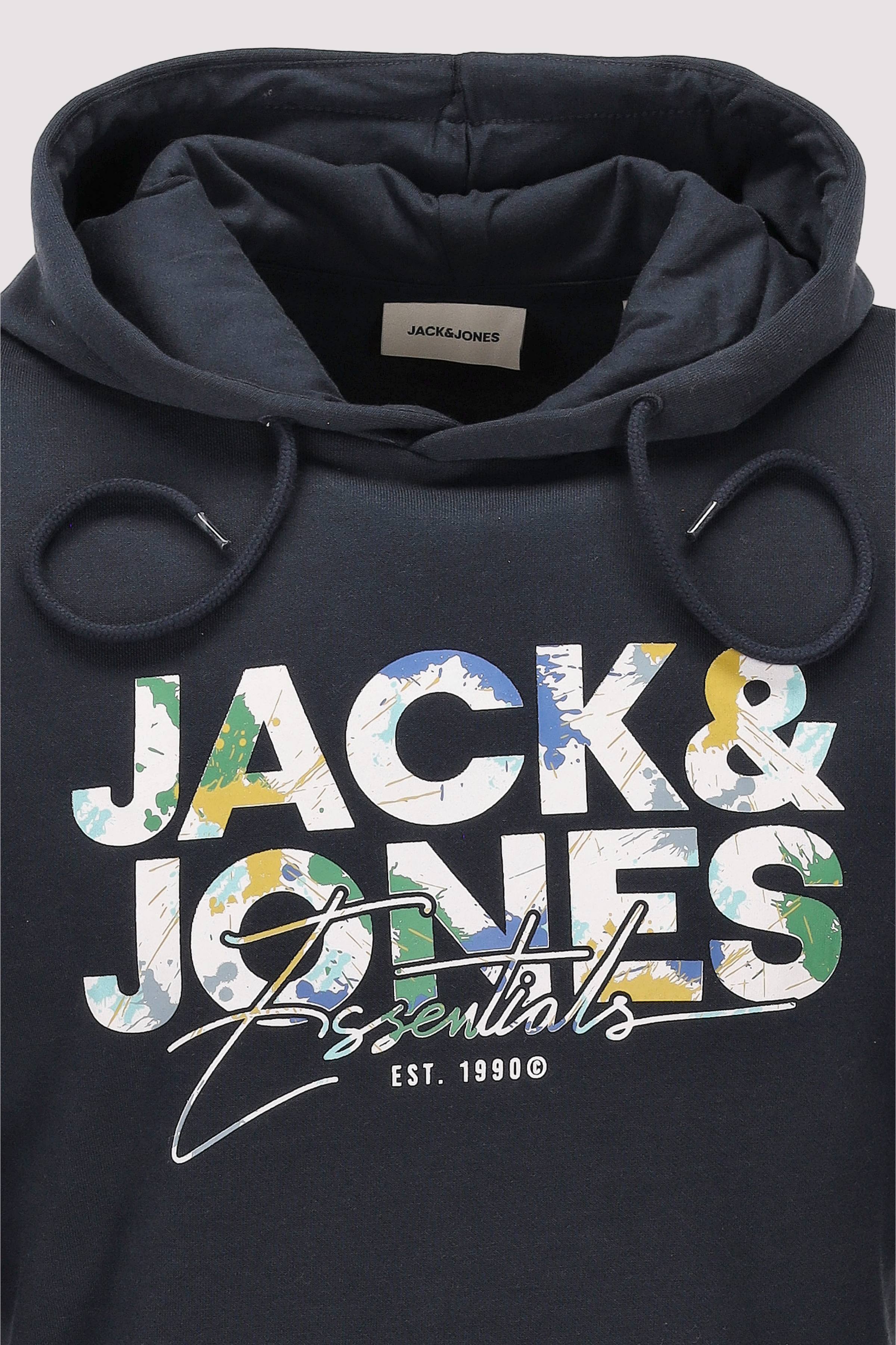 Jack and Jones - JJGEPLAS SWEAT HOOD LN Jack and Jones - JJGEPLAS SWEAT HOOD LN