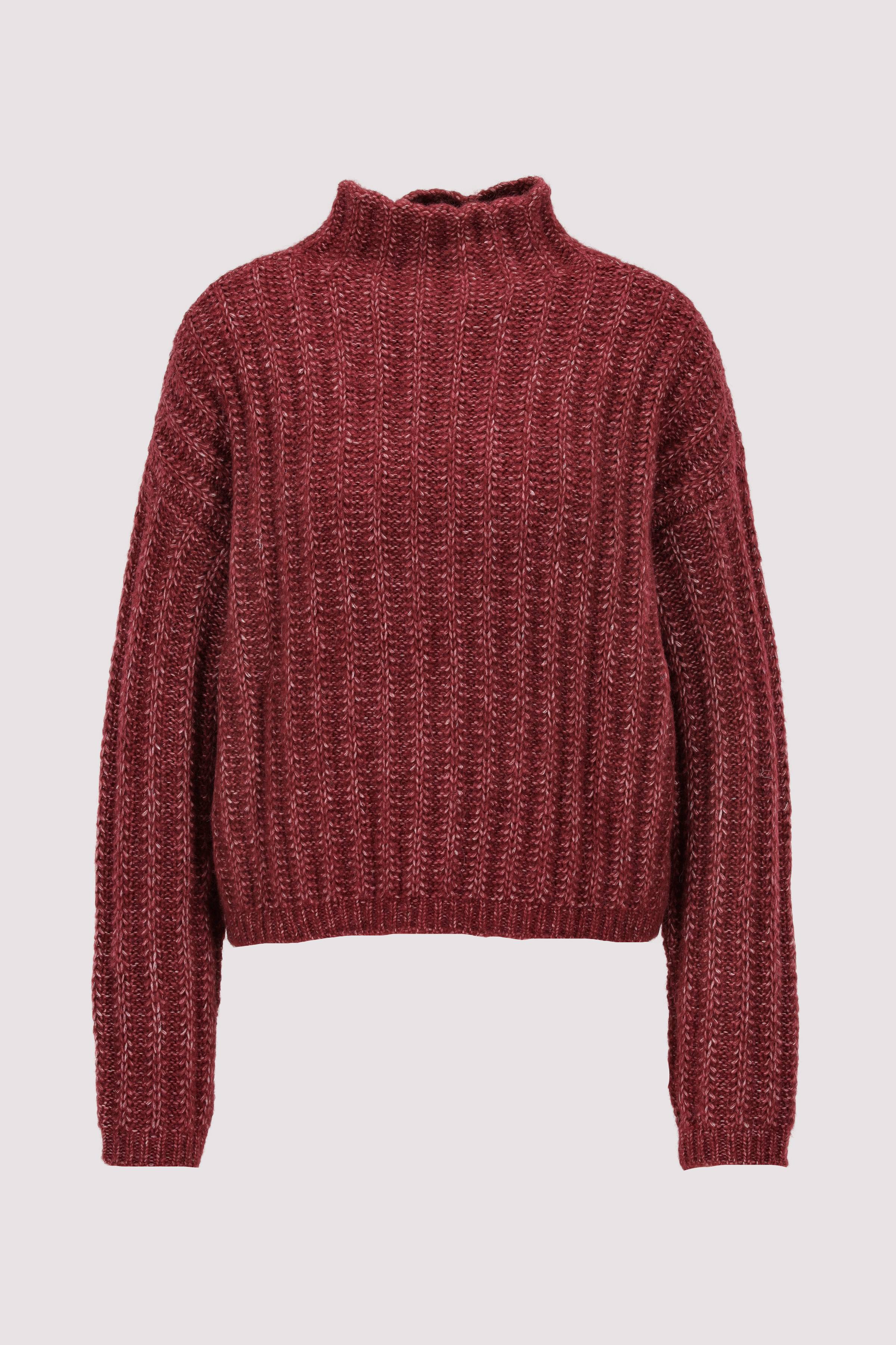 HUGO Rollkragenpullover Open red
