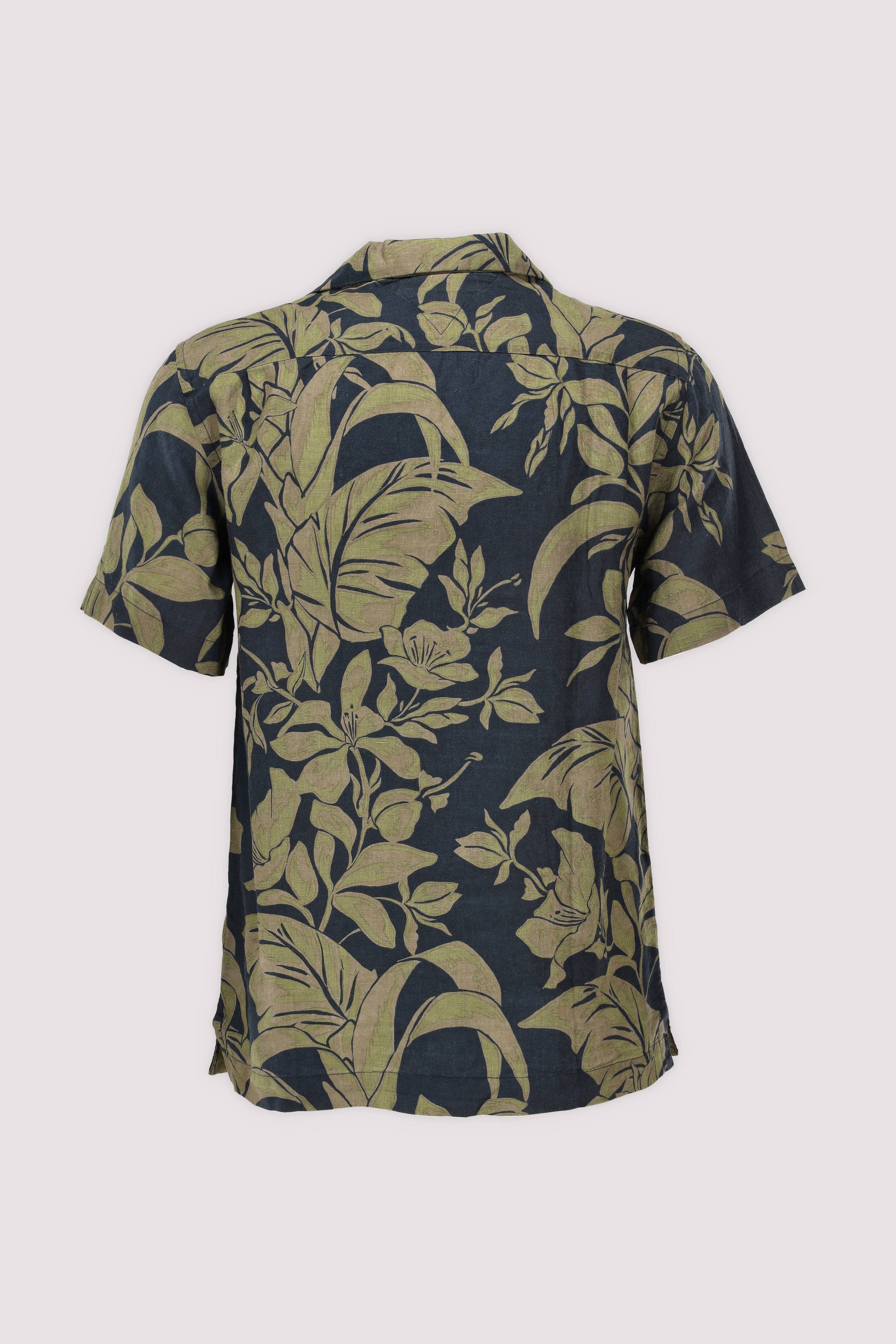 LINEN FLORAL AOP SS RF 1/2