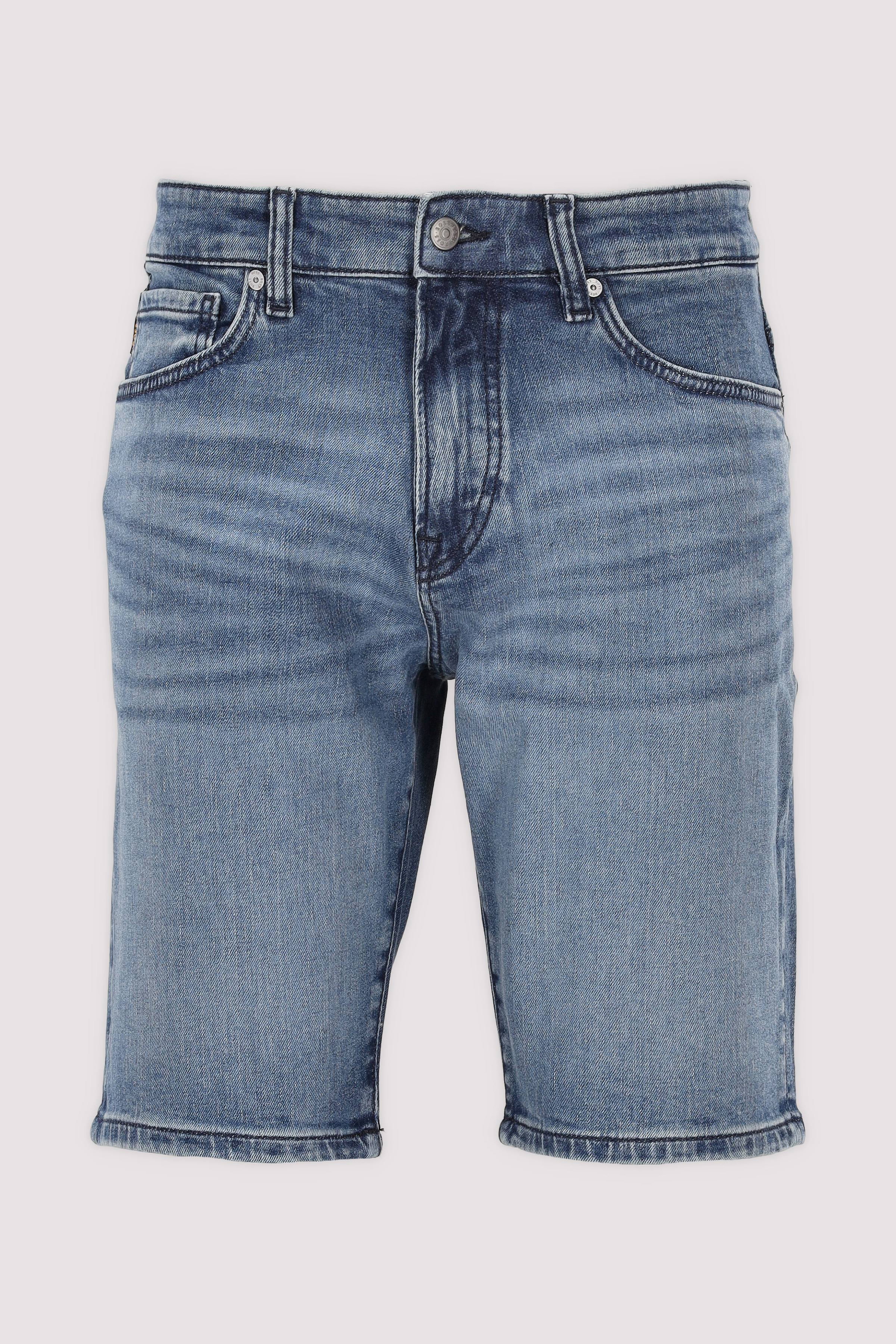BOSS Jeansshorts Medium Blue mit Stretch