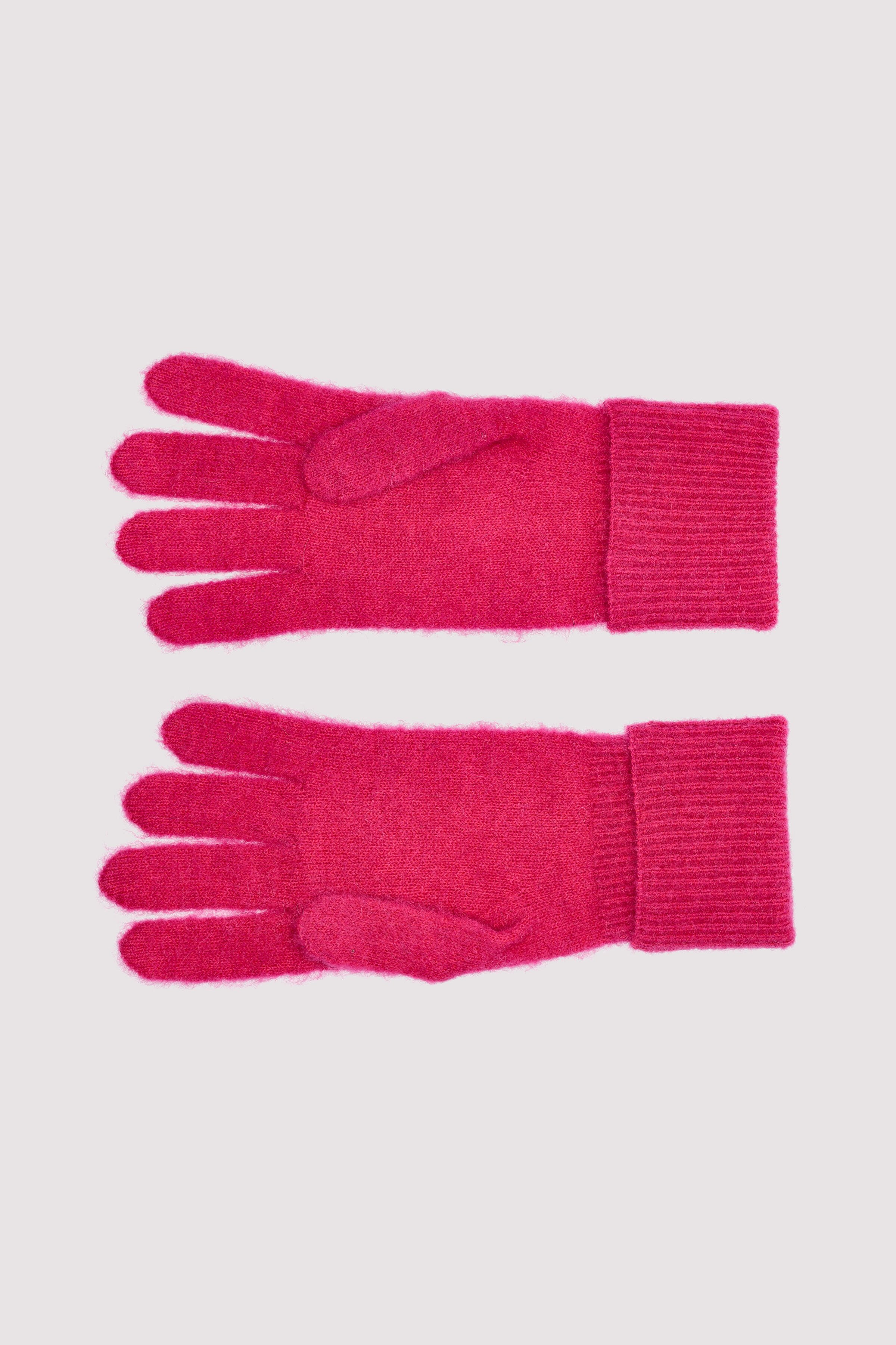 Gloves, knitted, fold-up in ha