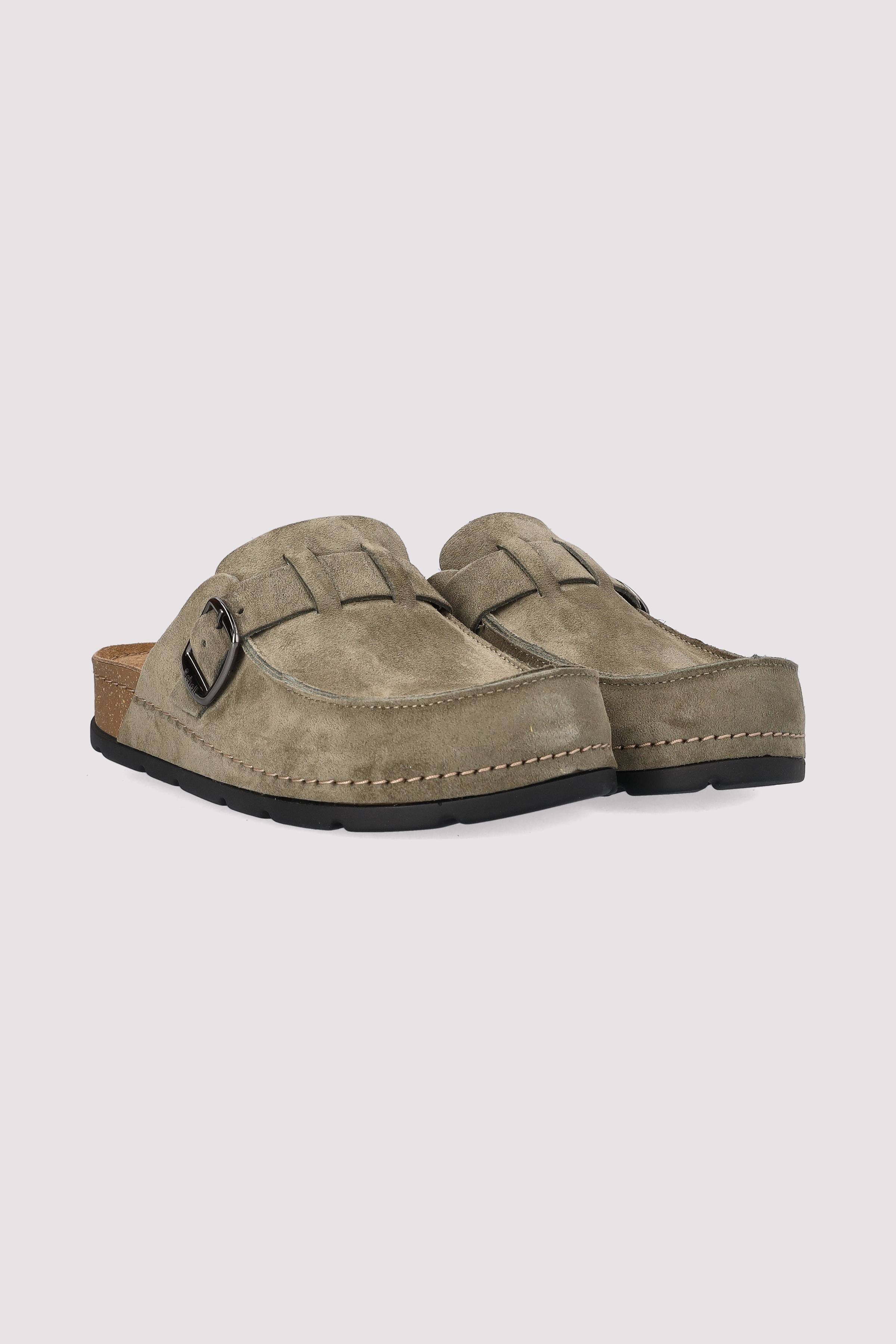 Scholl - Scholl Sandale aus Leder, khaki.