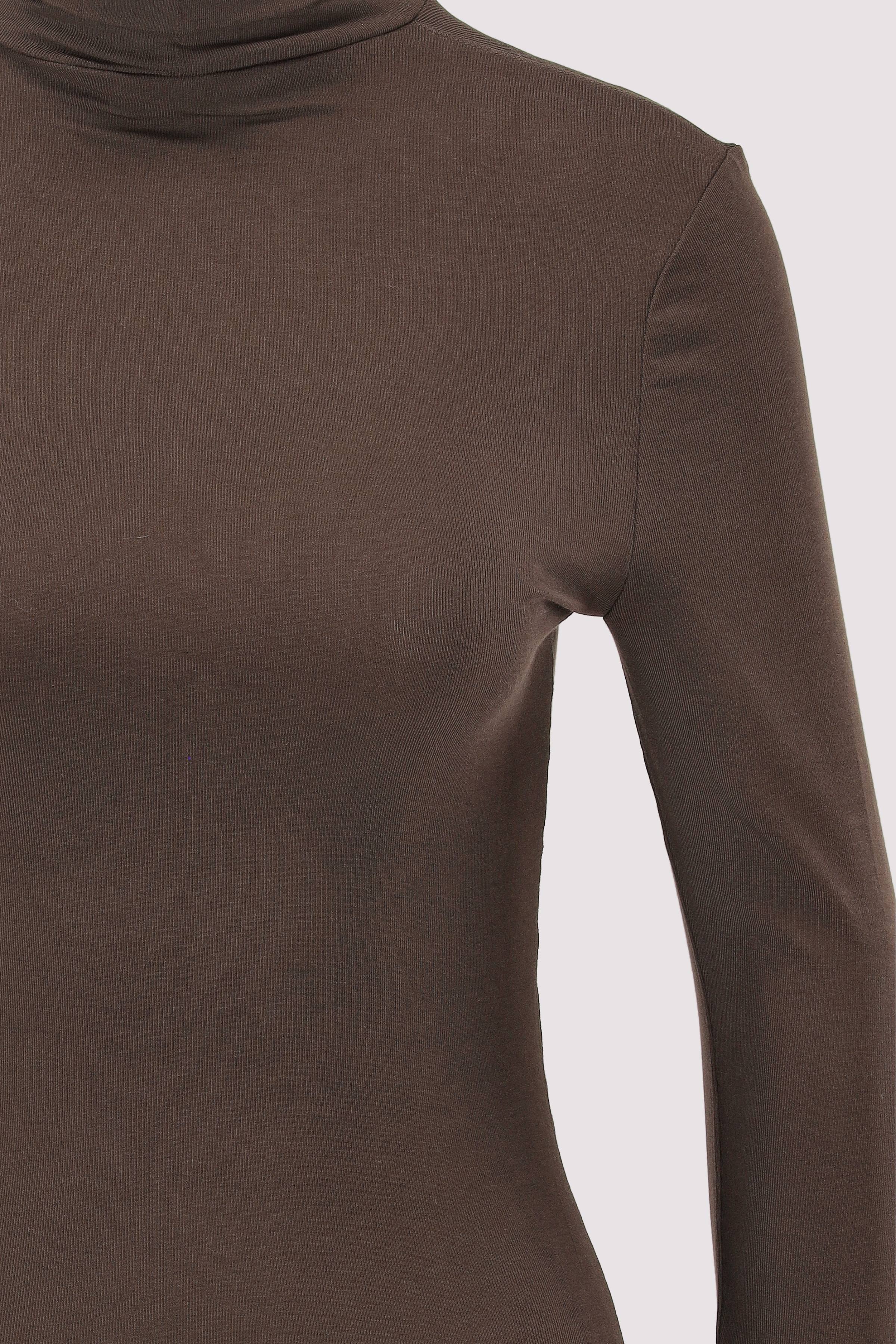 Marc O Polo Casual - Marc O'Polo Damen Longsleeve Modal braun