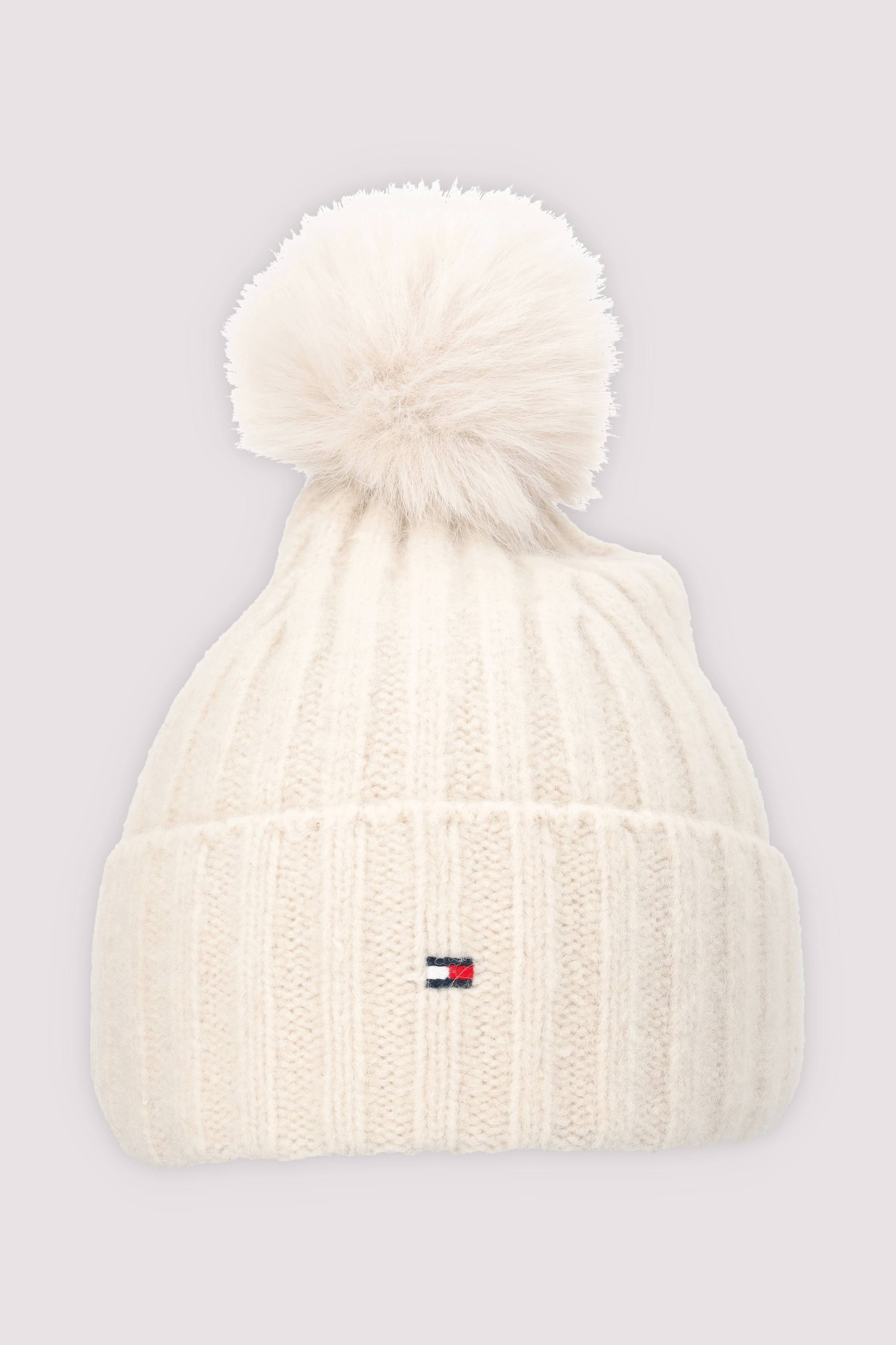Tommy Hilfiger - Tommy Hilfiger Mütze beige, Alpakawolle