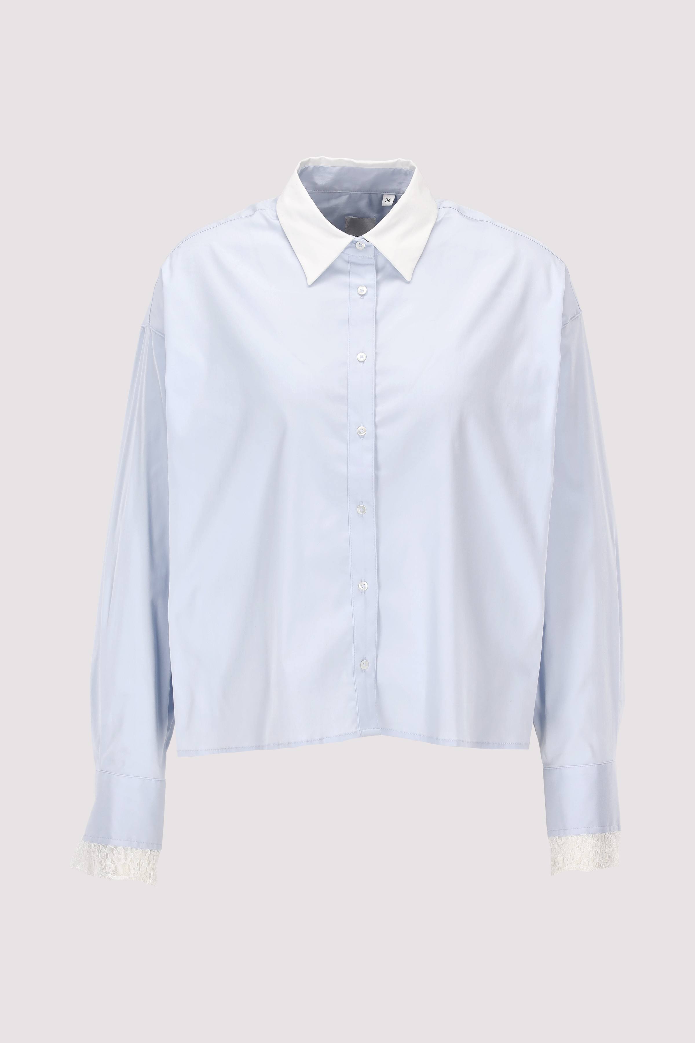 Tonno & Panna Damen Langarmbluse blau