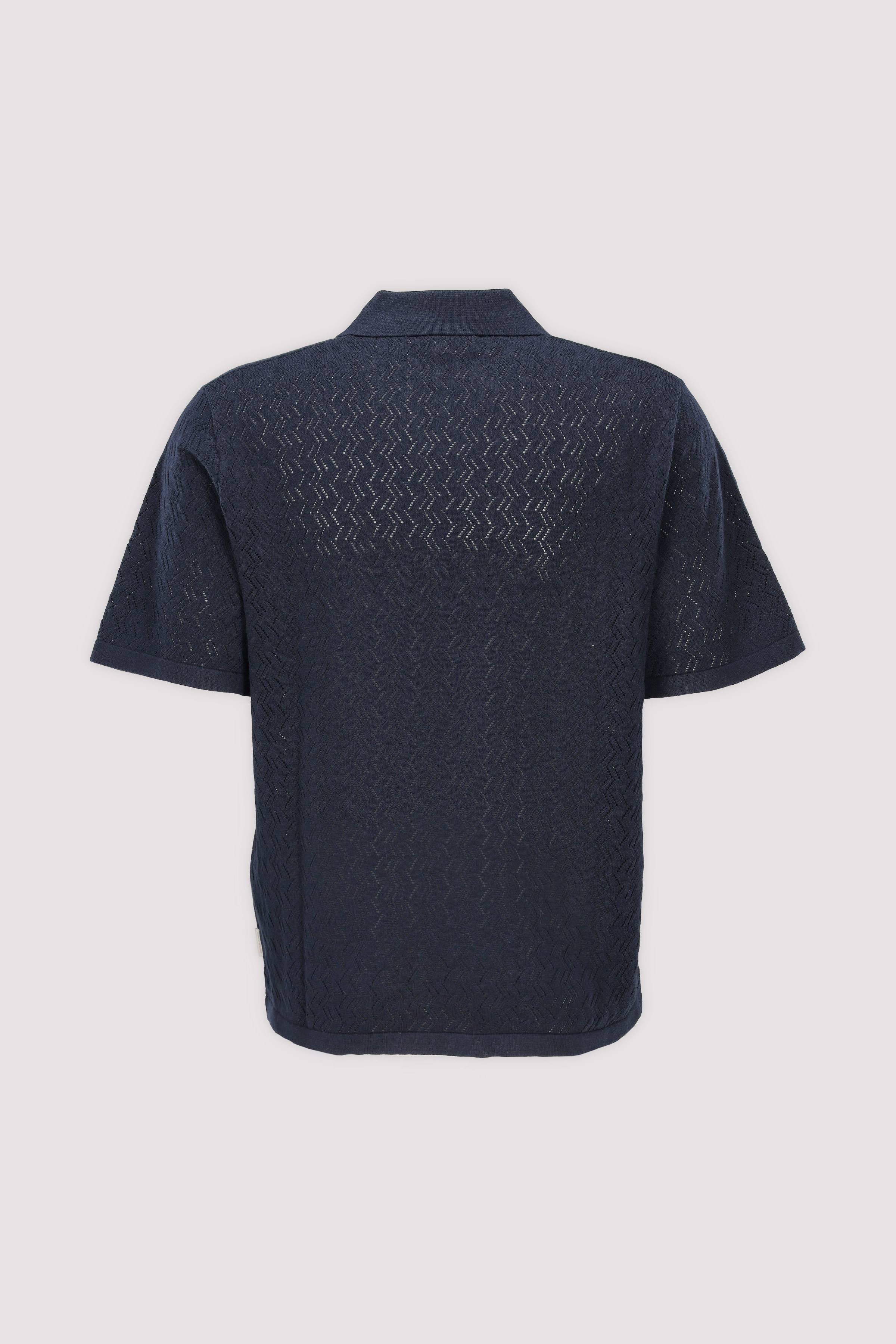 Jack and Jones - JORTYLER KNIT SS SPLIT NECK PO