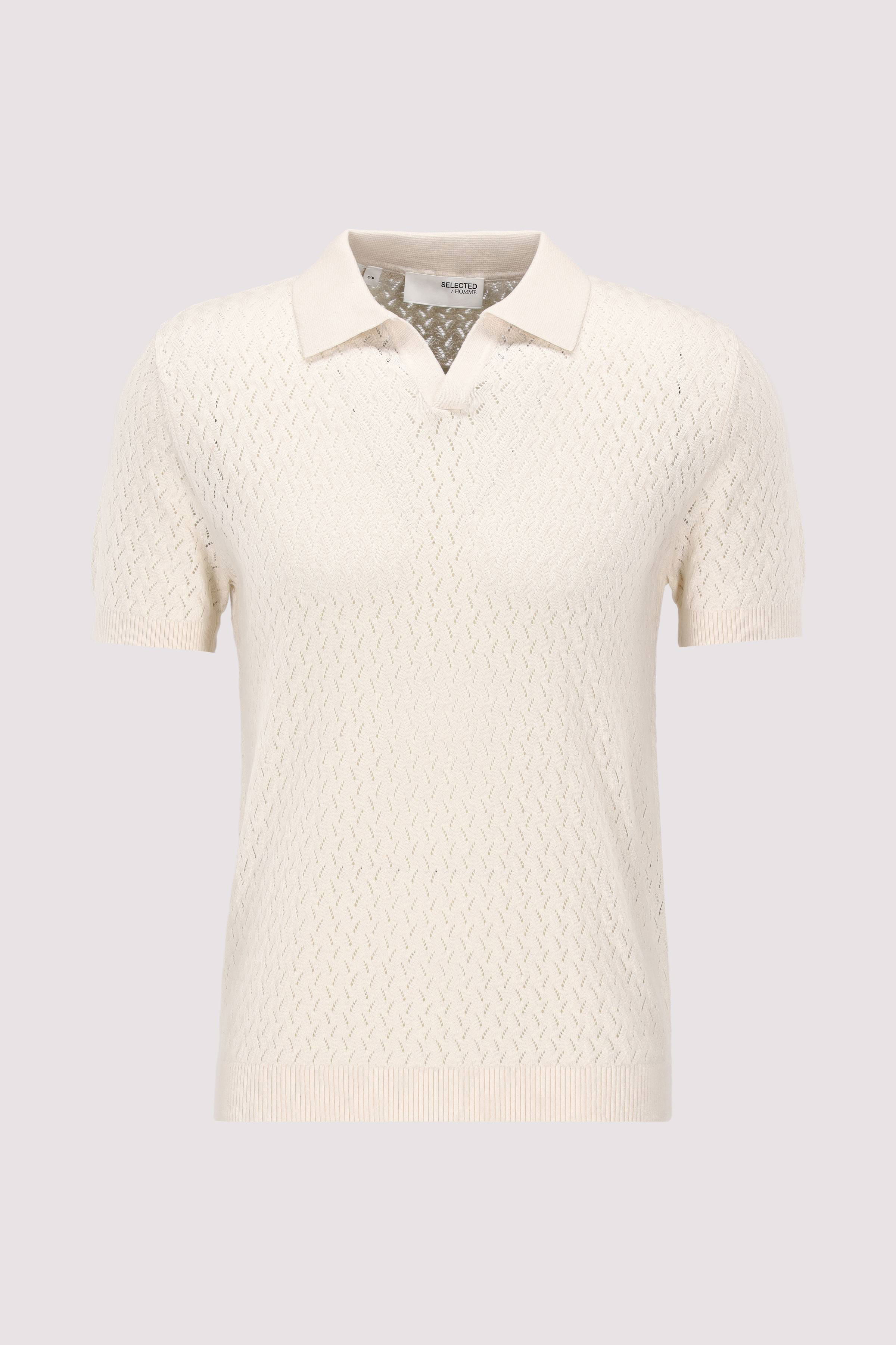 SLHLINO SS KNIT CROCHET OPEN P