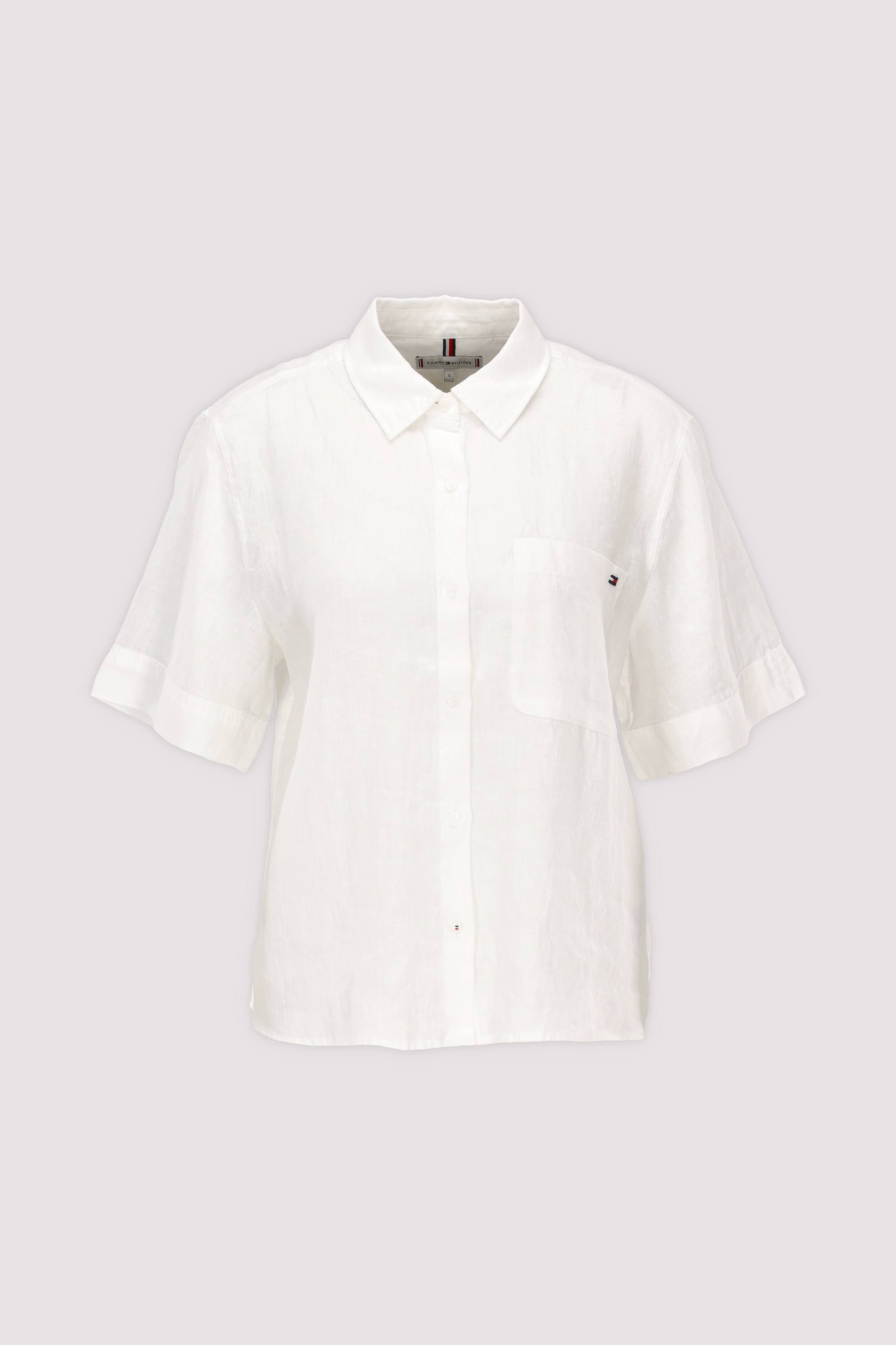 Tommy Hilfiger Leinenbluse Weiß