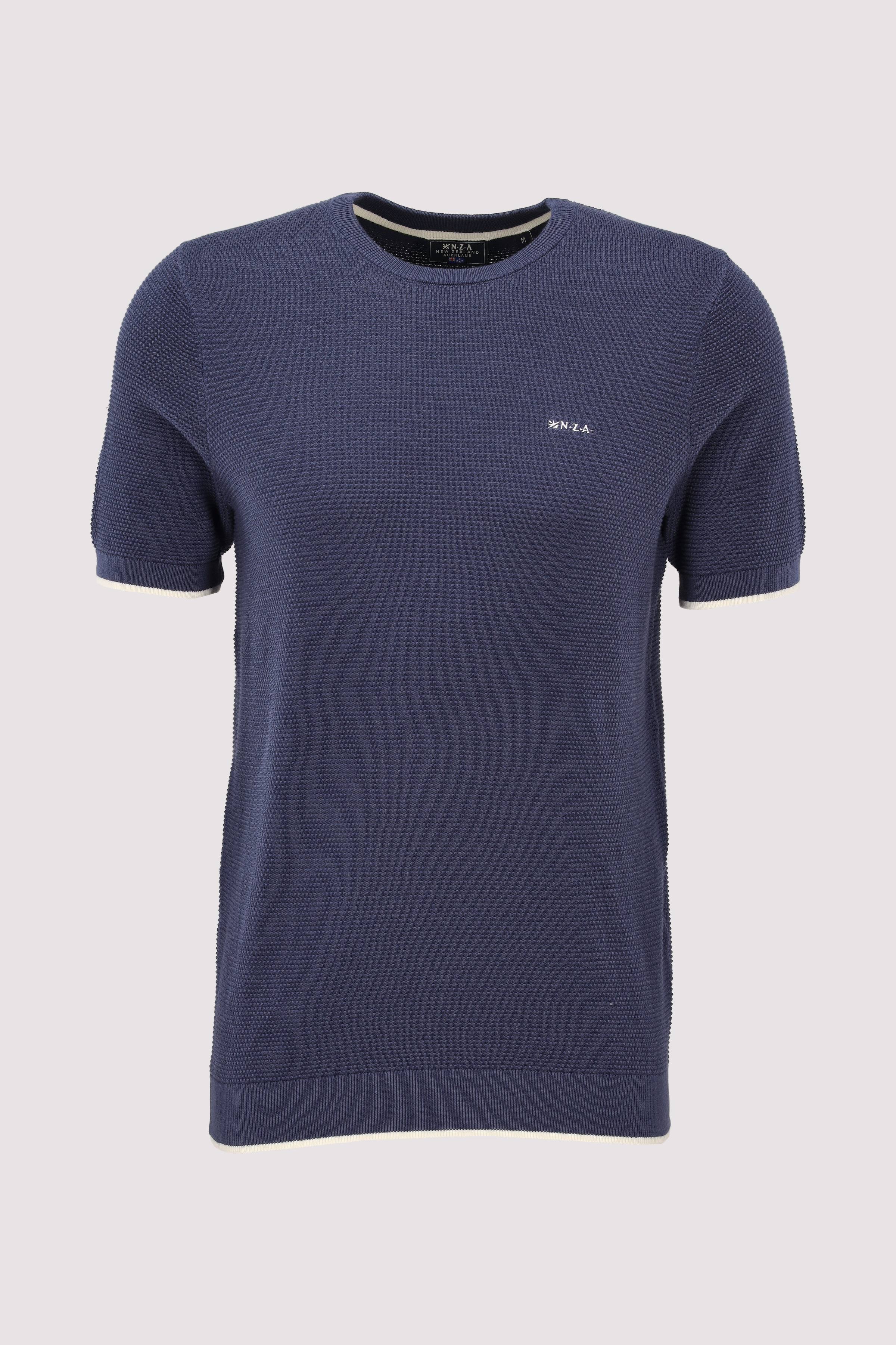 Navy T-Shirt 100% Baumwolle atmungsaktiv