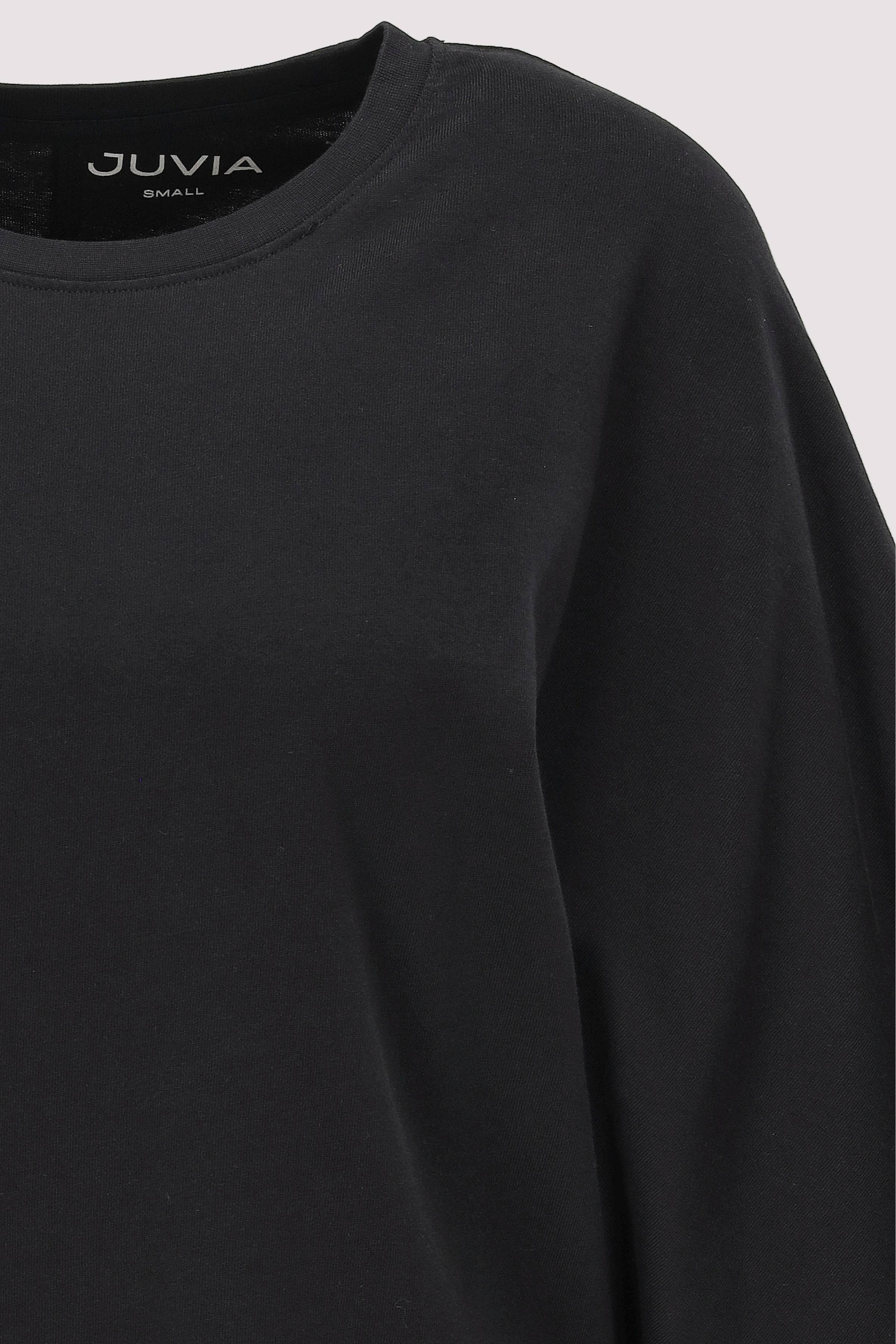 Juvia - Juvia Damen Kurzarm-T-Shirt Schwarz