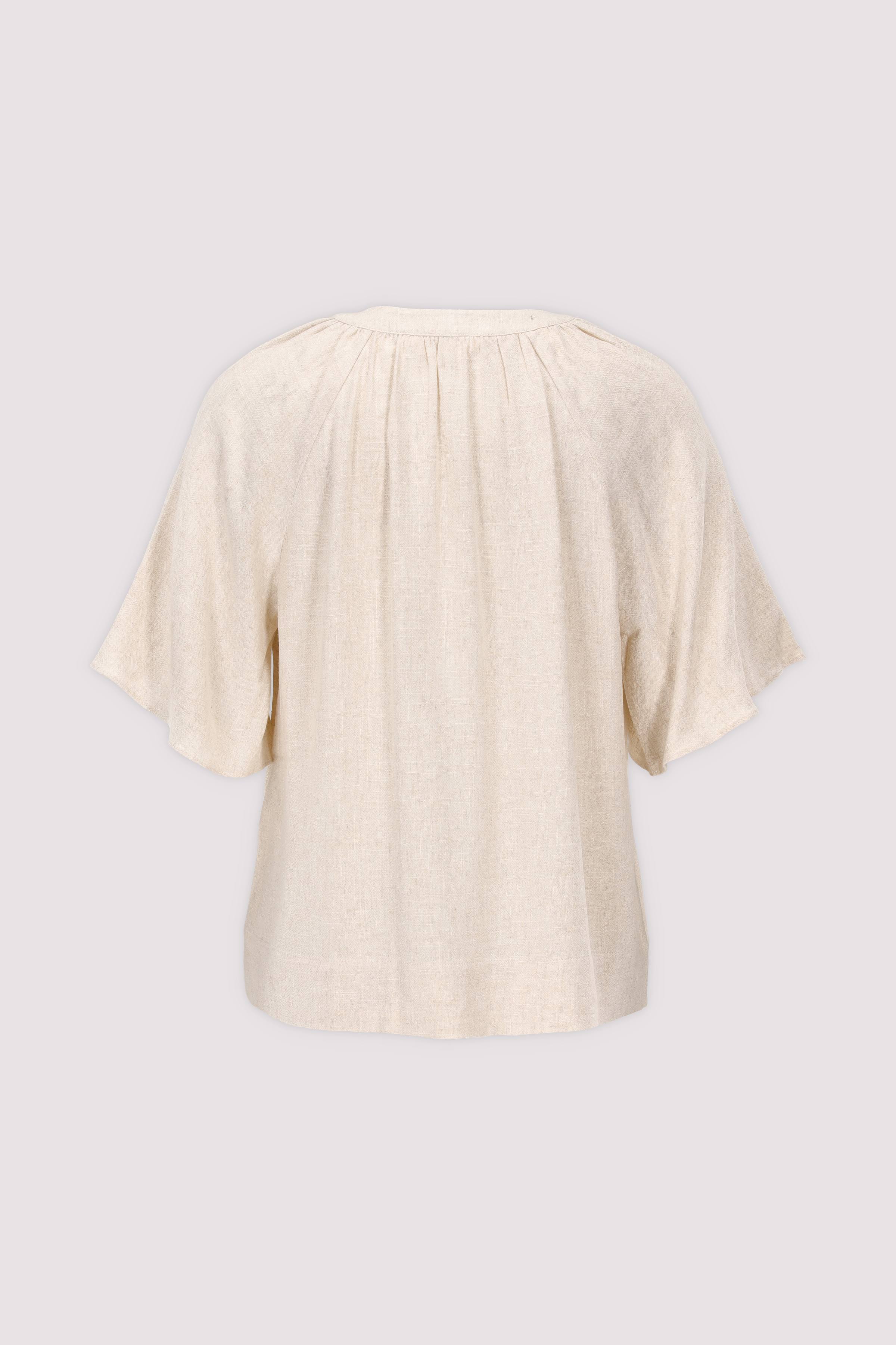 Selected Langarmbluse Sandshell