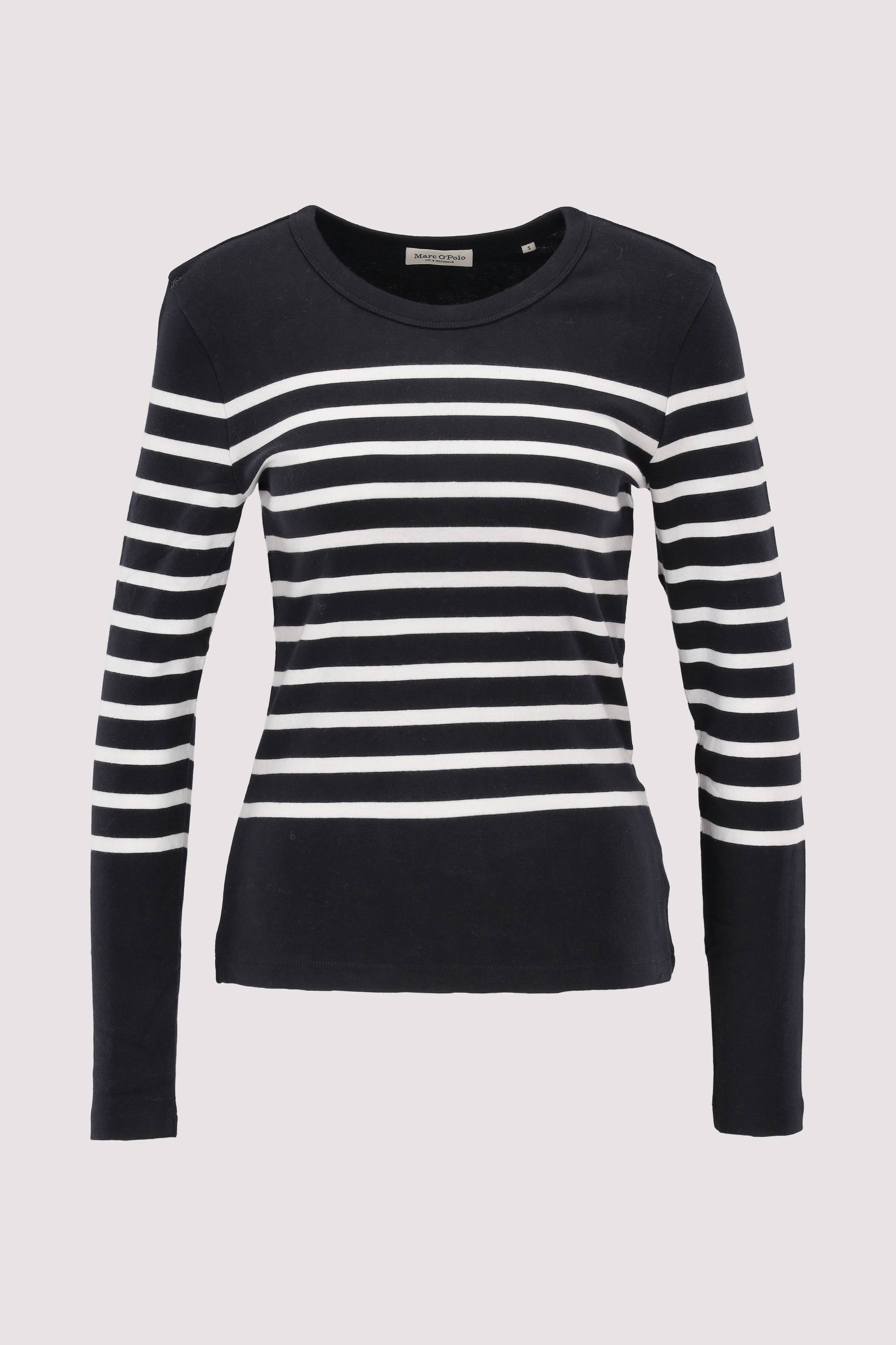 T-shirt, long sleeve, boat nec