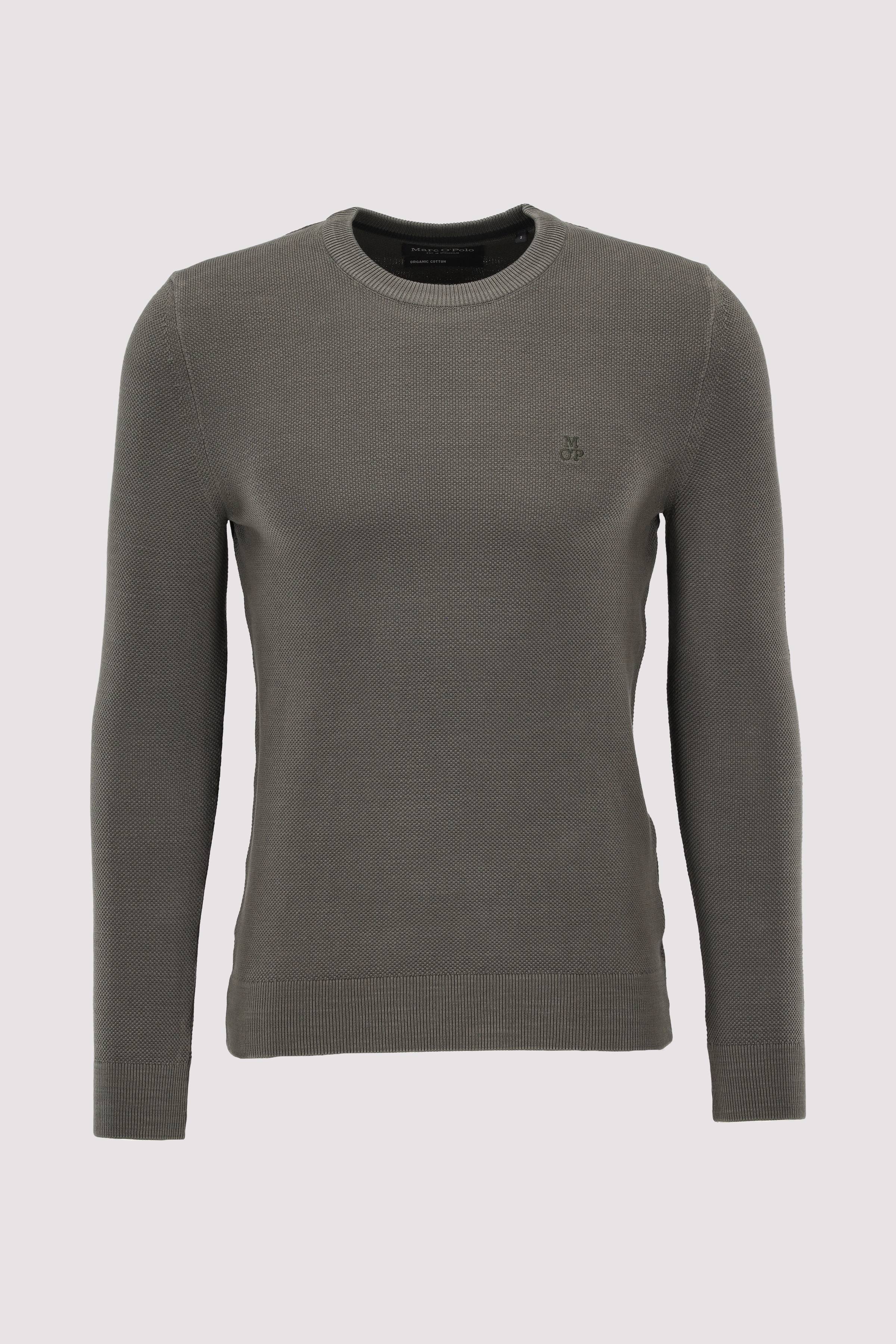 Crewneck, cotton slub, piqué s