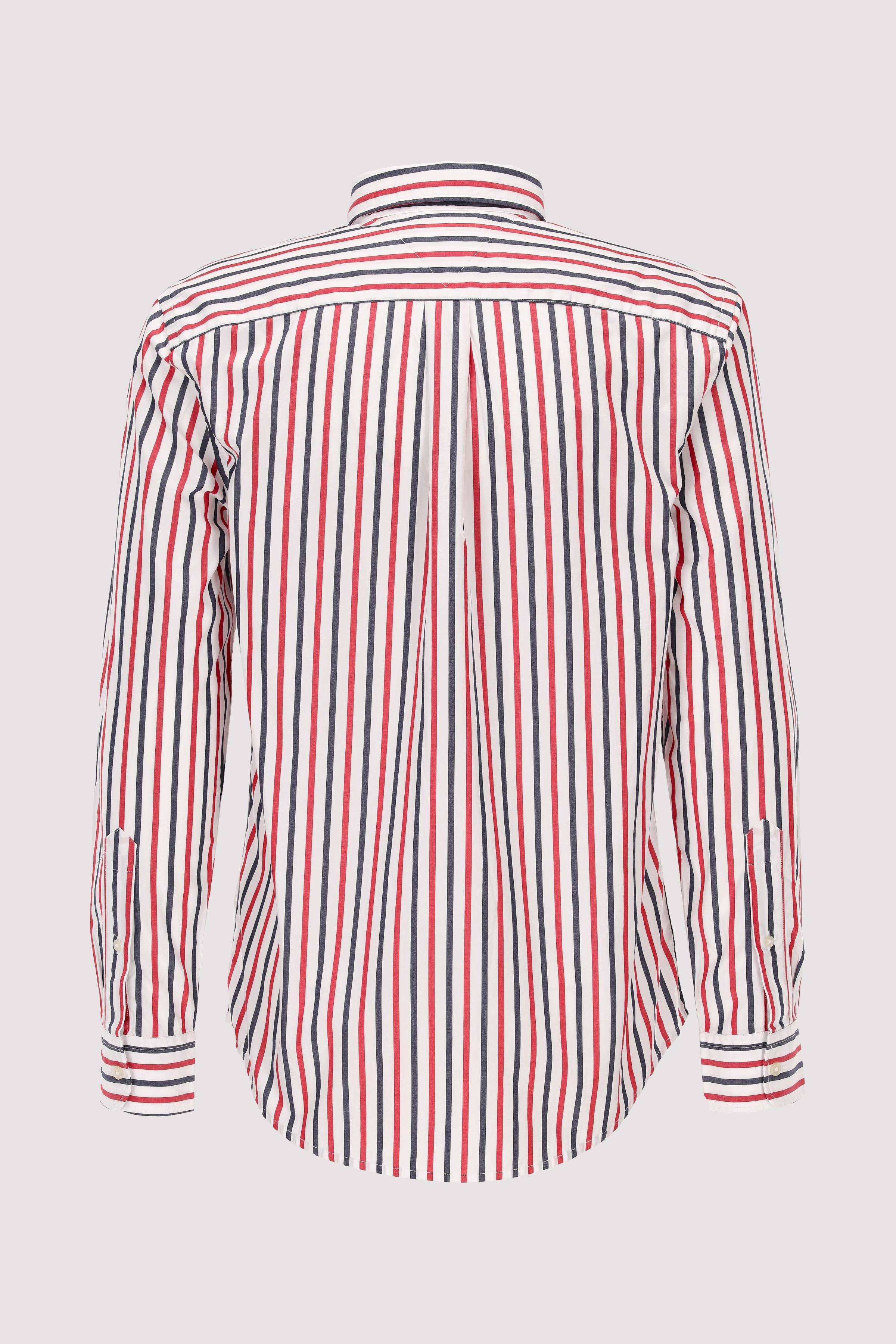 FLEX POPLIN SEASONAL STRIPE SH