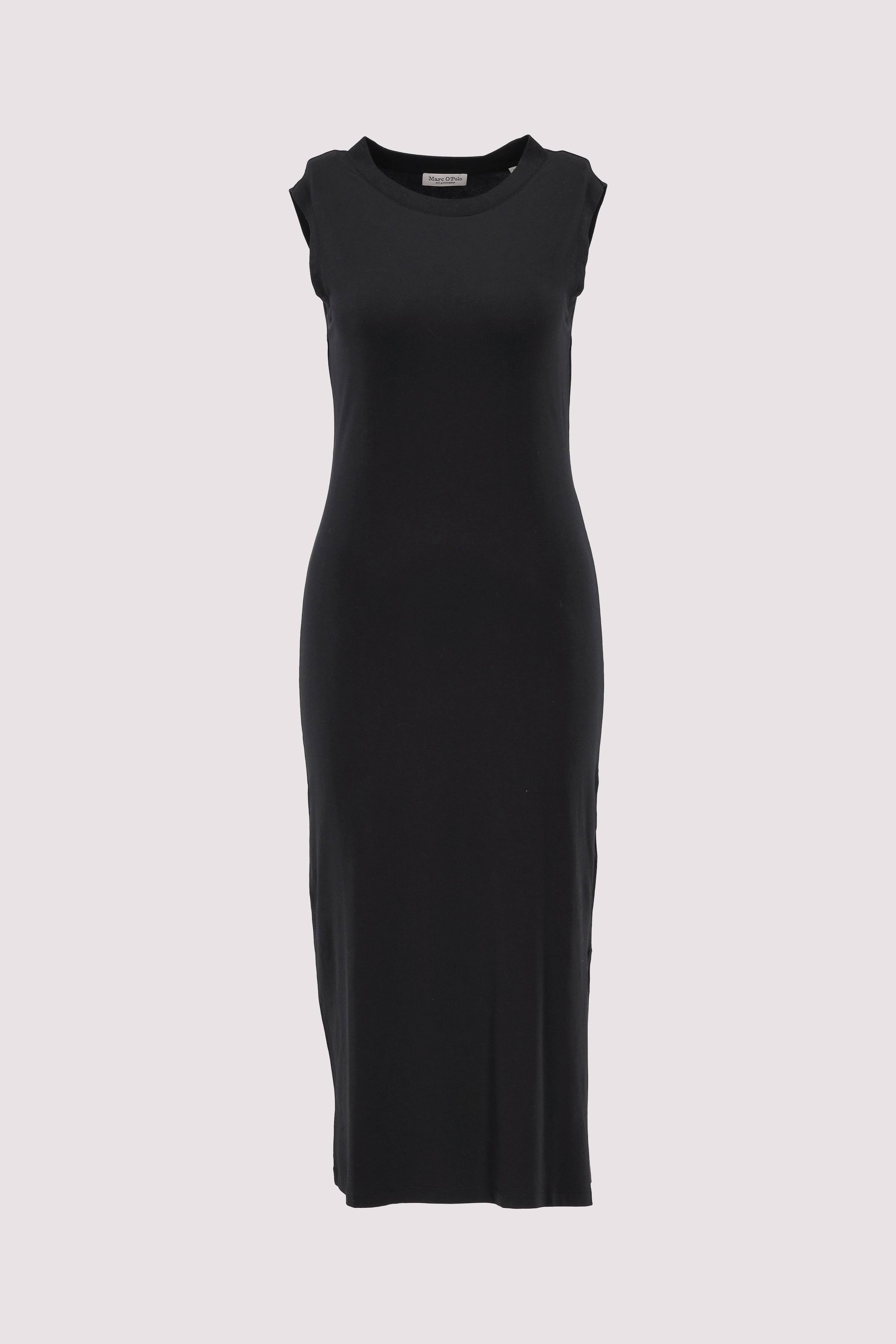 Jersey dress, round-neck, slee