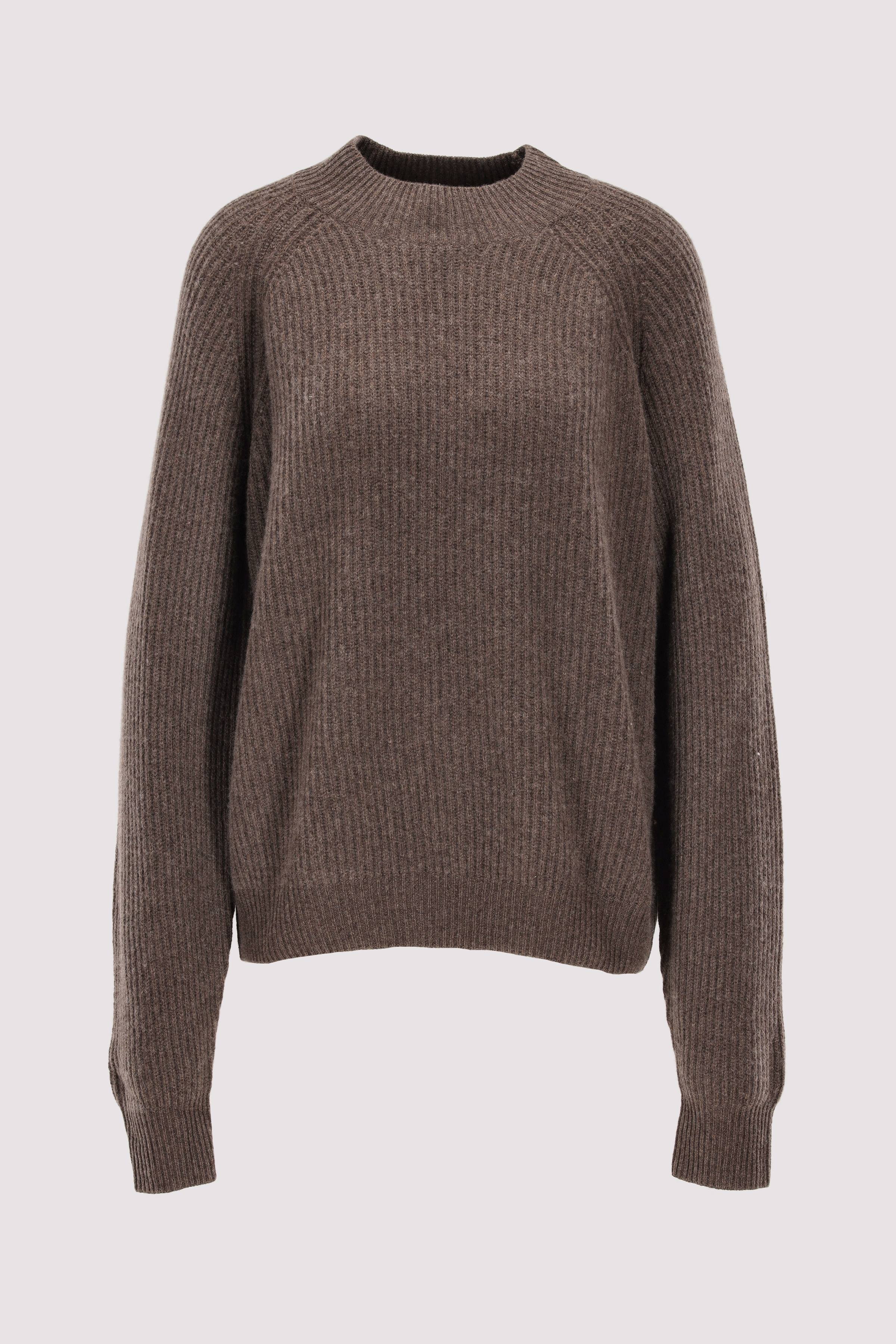 Pontia Rundhalspullover Braun Damen