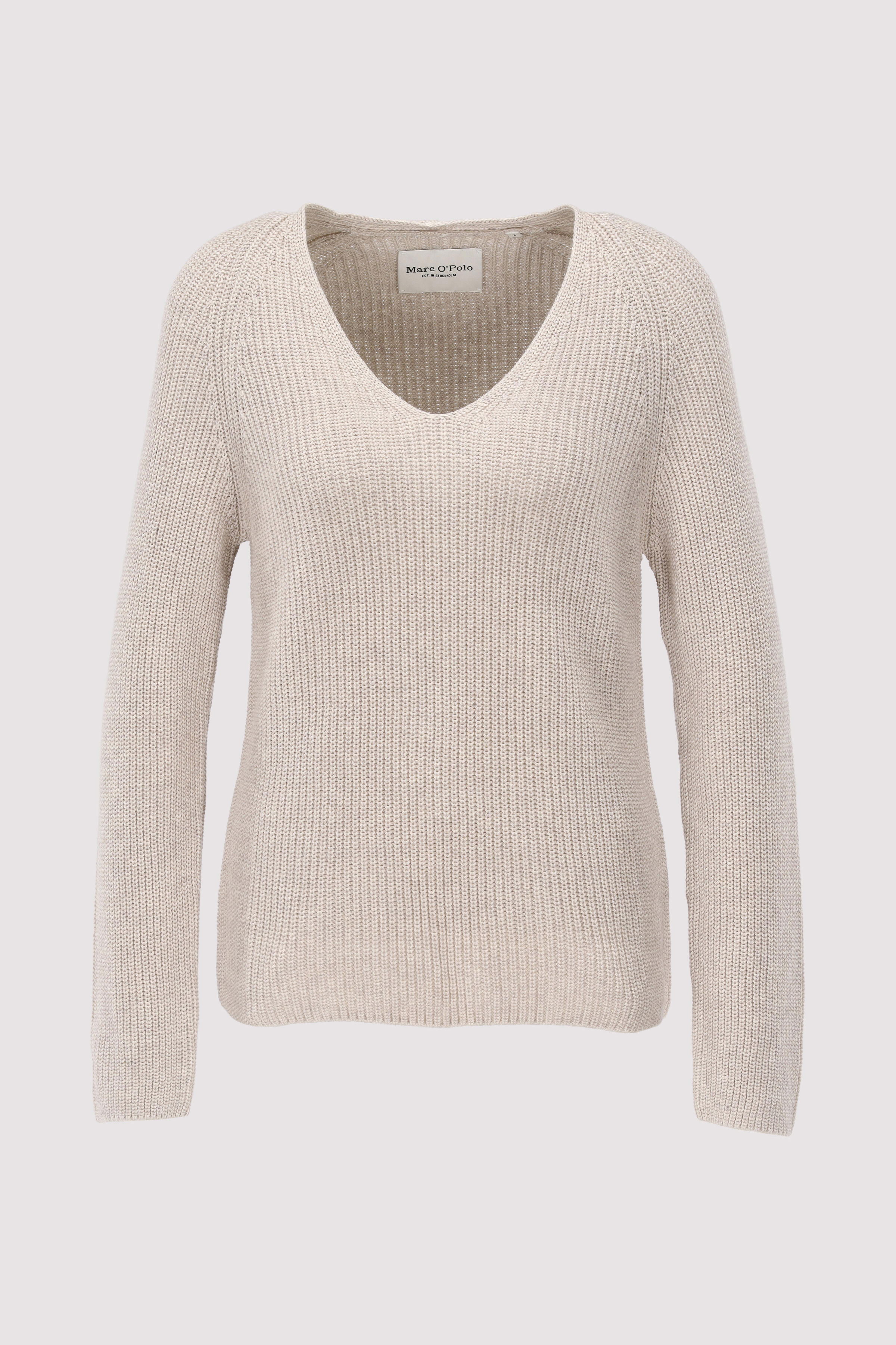 Pullover, V-neck, long-sleeve,