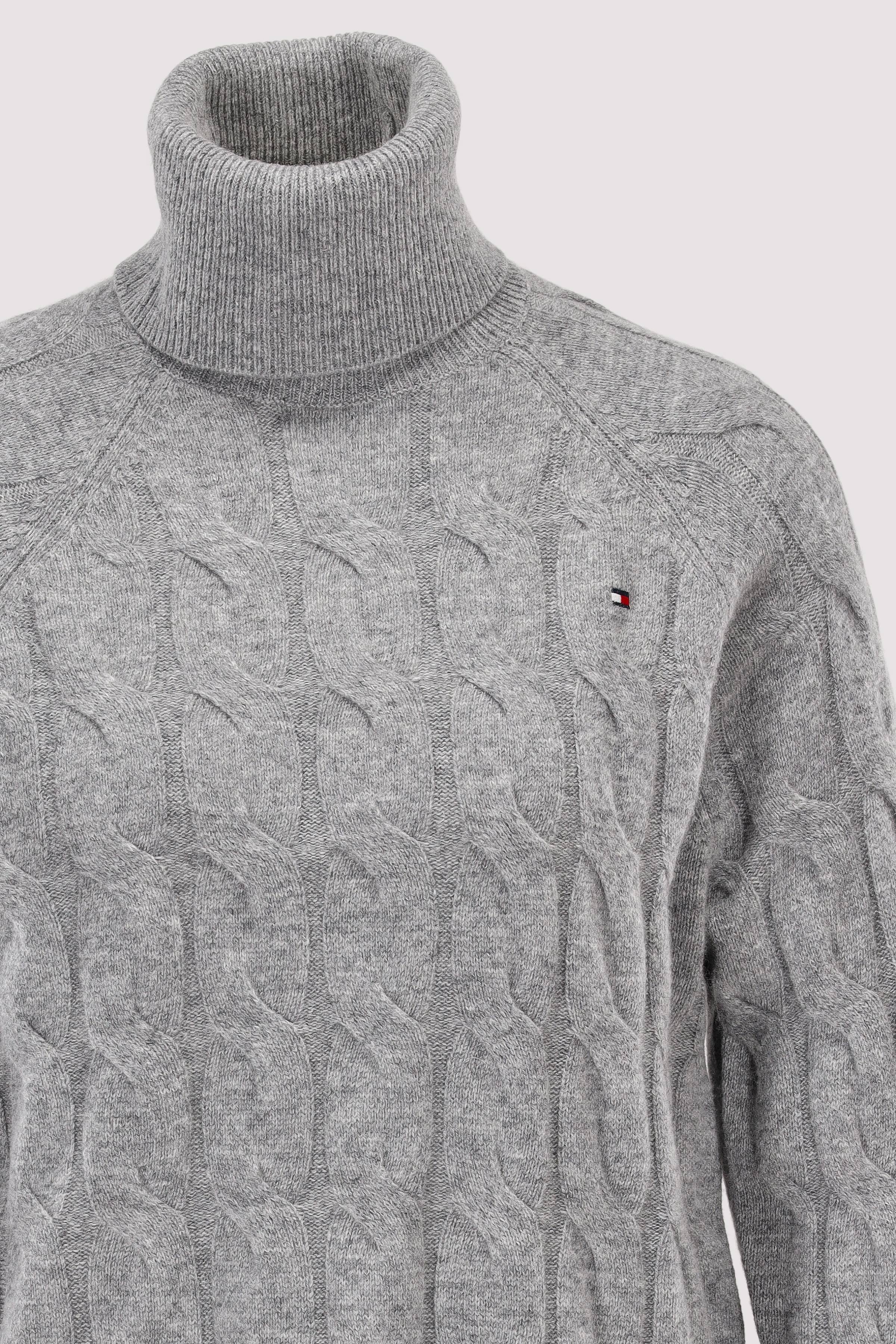Tommy Hilfiger - SOFT WOOL CABLE ROLL-NK LS SWT