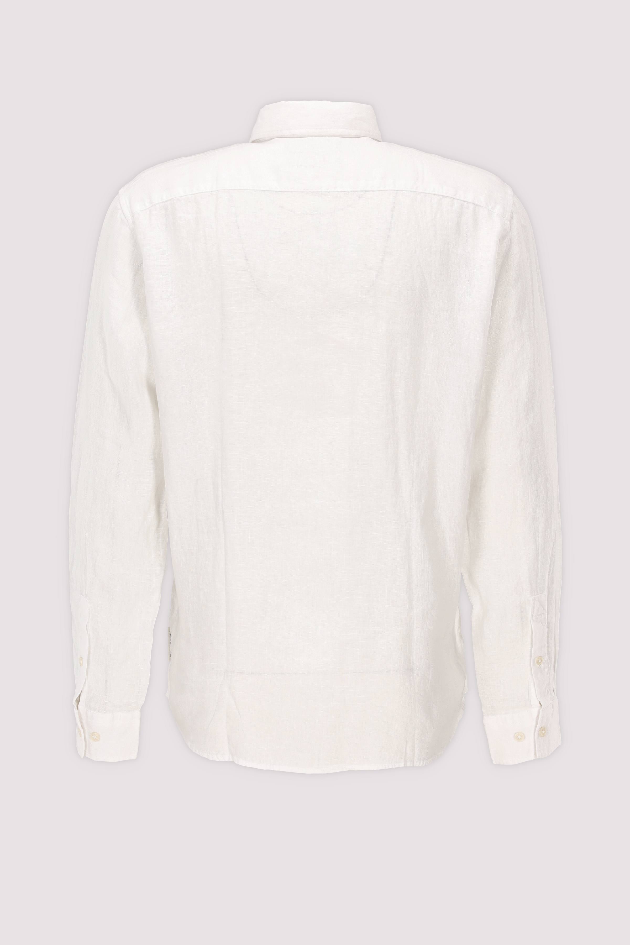 Marc O Polo Casual - Marc O'Polo Leinenhemd Weiß Herren