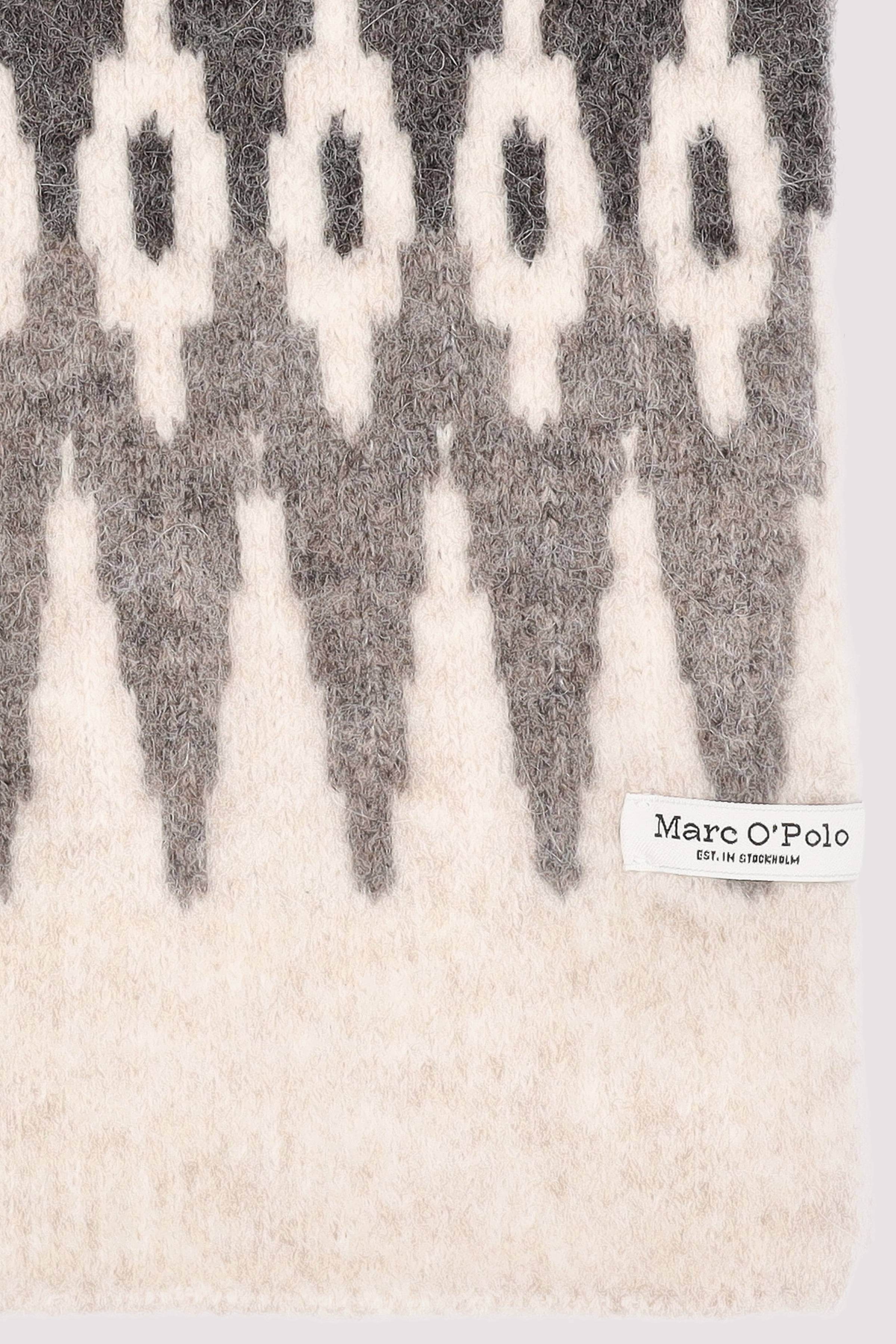Marc O Polo Casual - Marc O'Polo Schal dunkelbraun Alpaka