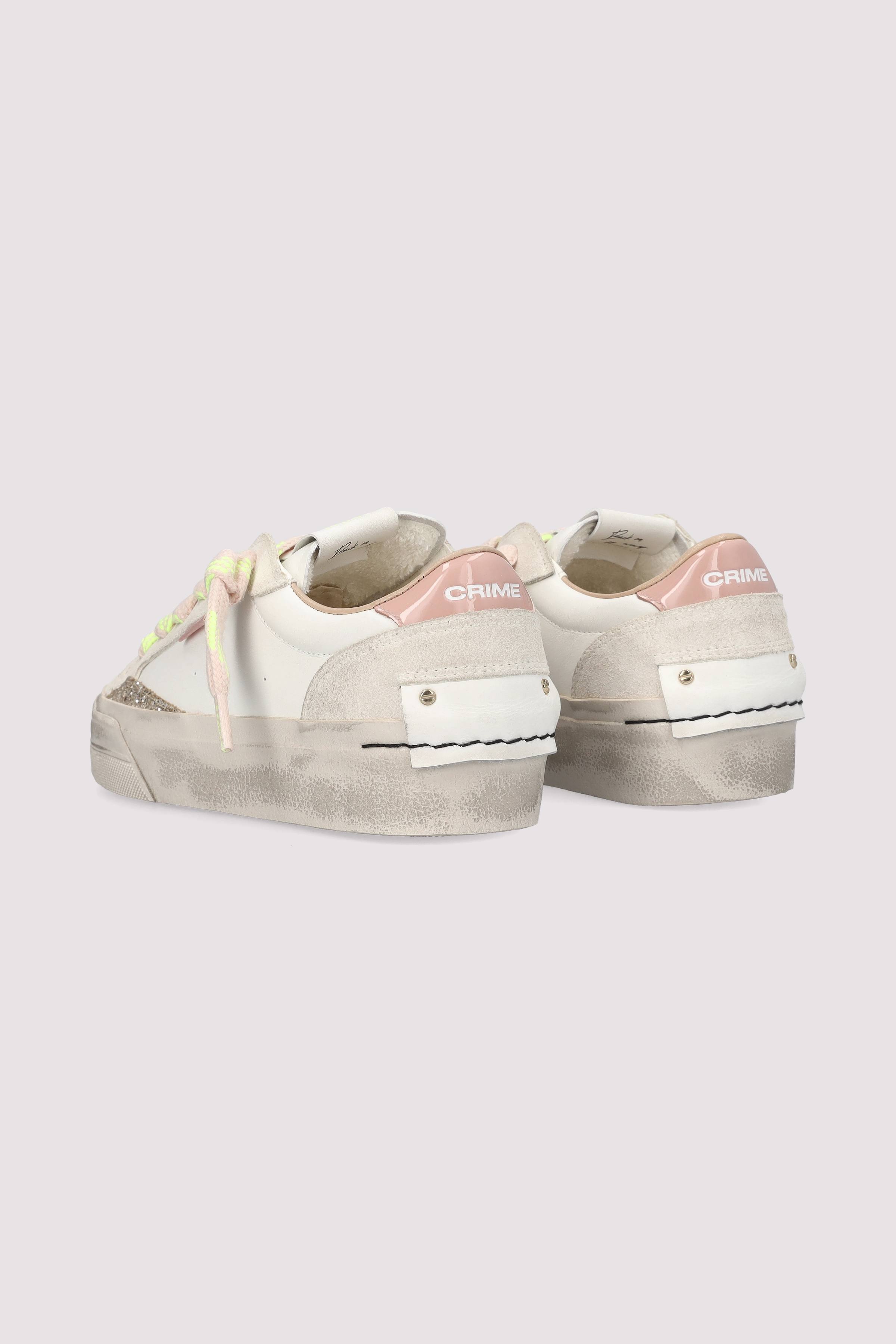 Crime London - Crime London Sneaker White Leder