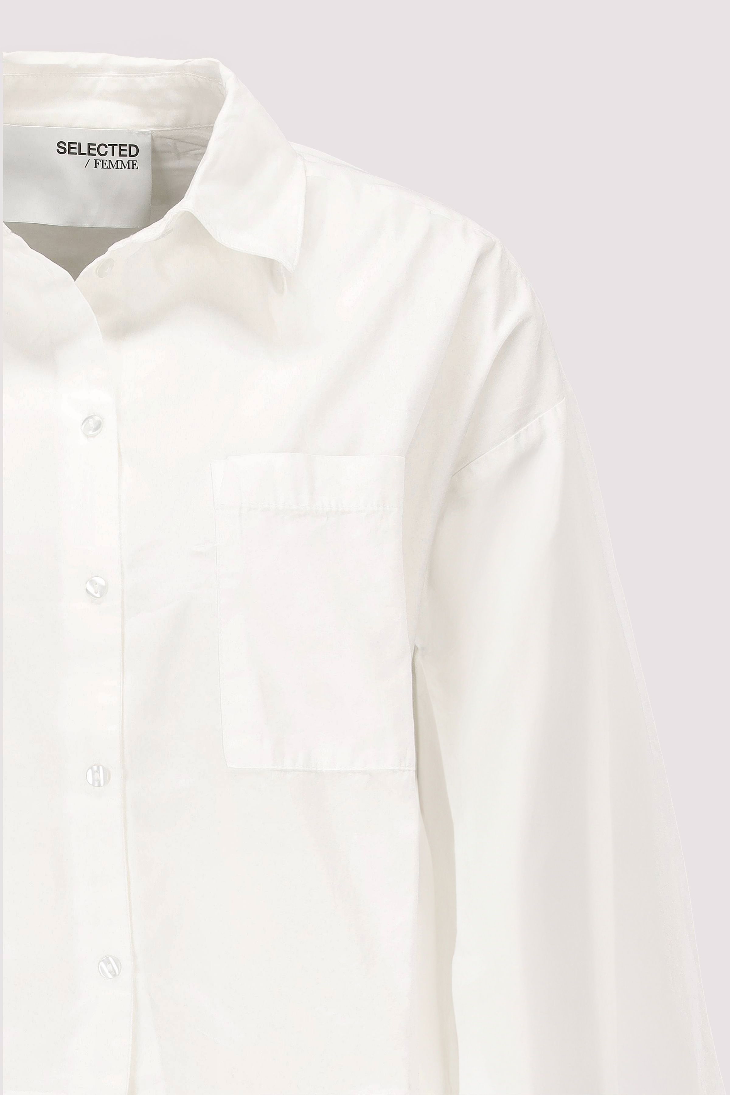 Selected - SLFASTHA LS CROPPED BOXY SHIRT