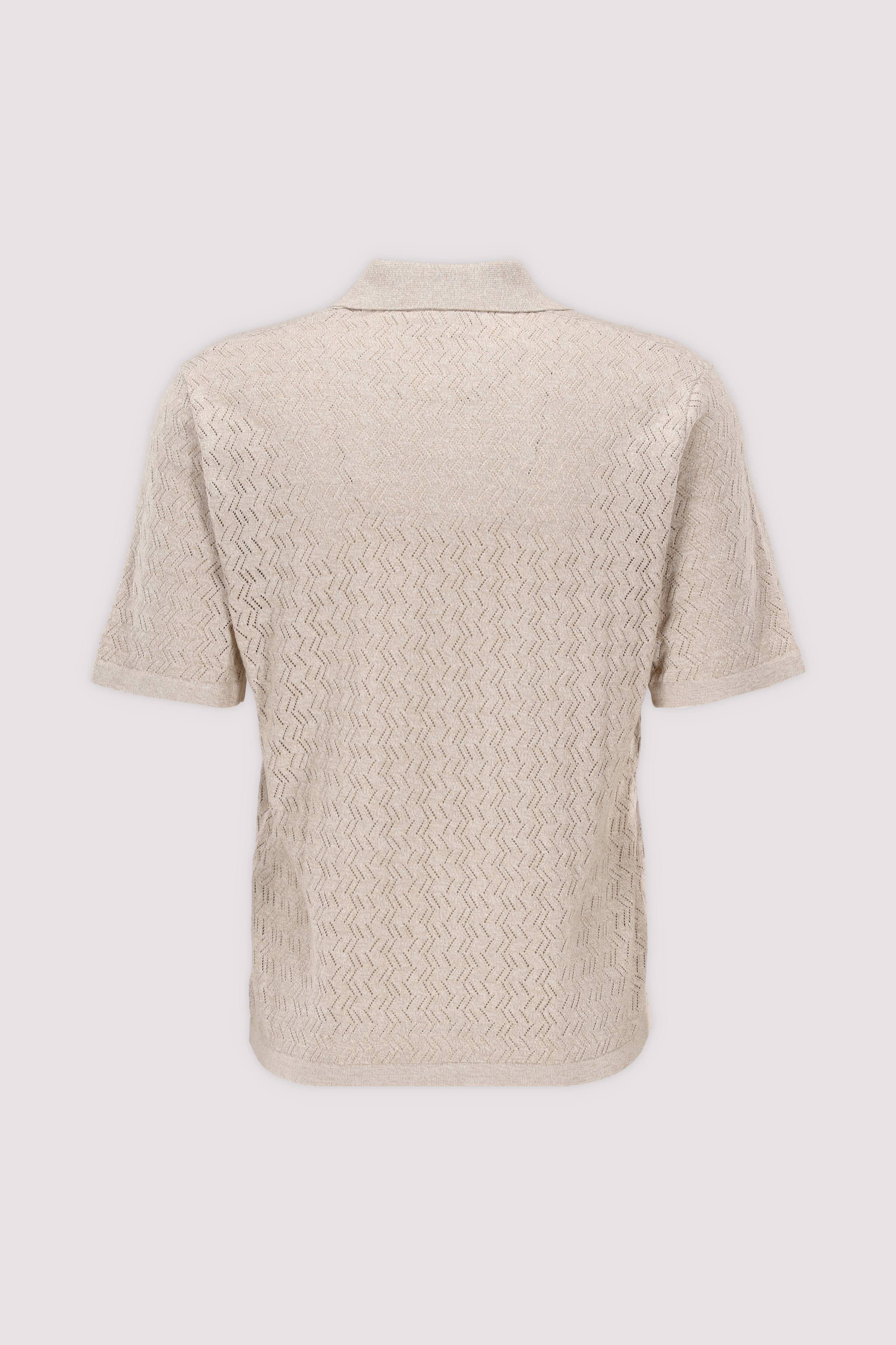 Jack and Jones - JORTYLER KNIT SS SPLIT NECK PO