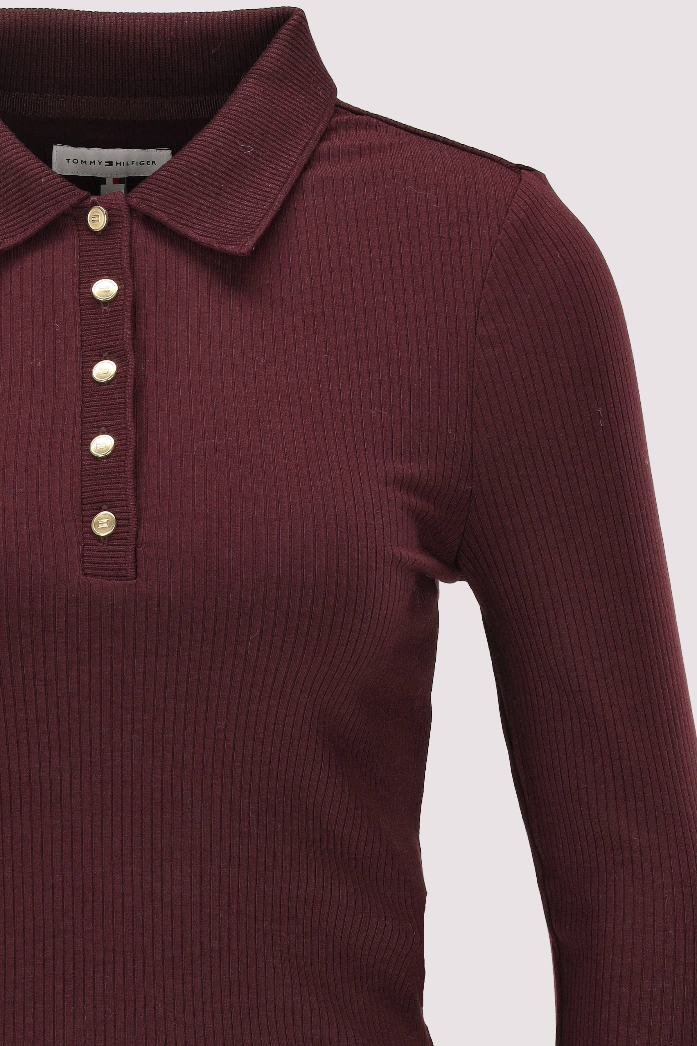 Tommy Hilfiger - Tommy Hilfiger Langarm-Poloshirt rot