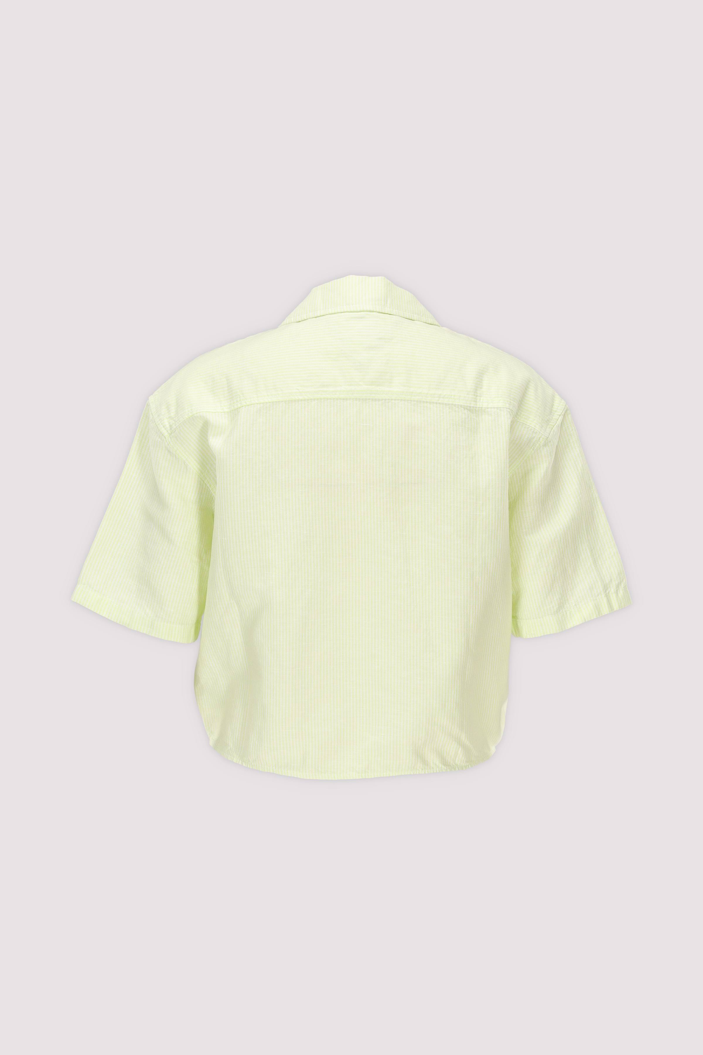 TJW TIE FRONT LINEN SHIRT