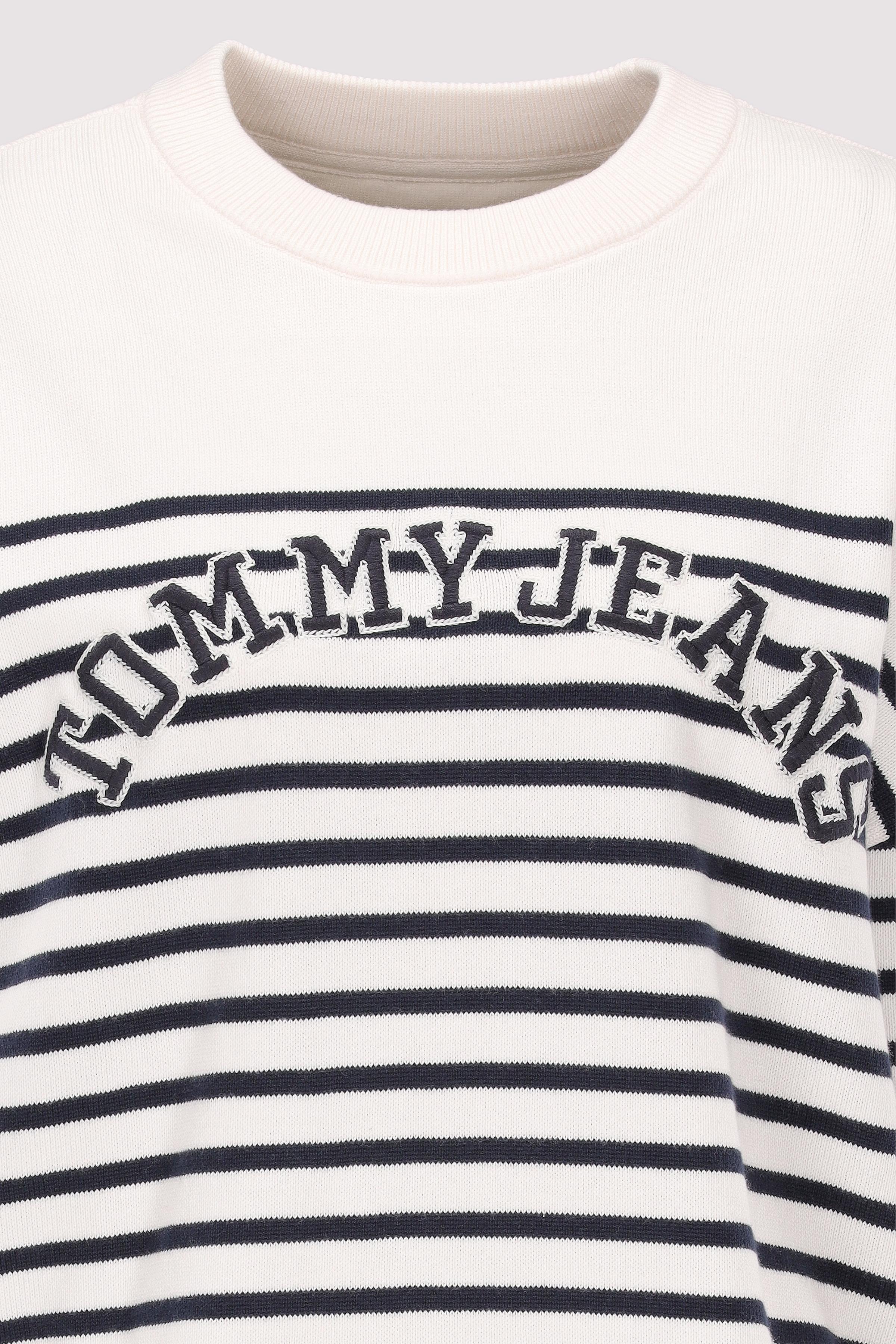 Tommy Jeans - TJW STRIPE VARSITY SWEATER