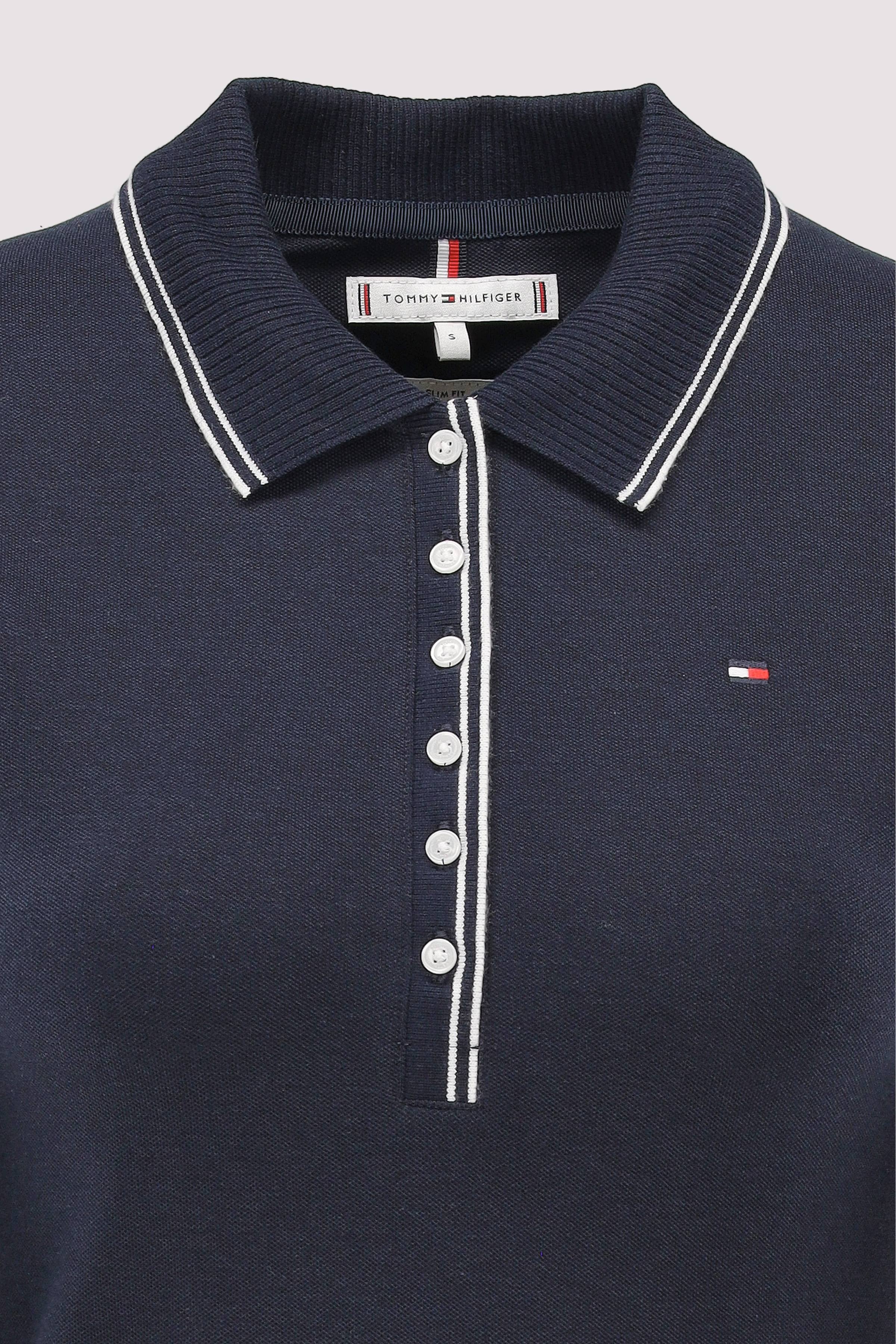 Tommy Hilfiger - LYOCELL TIPPING SLIM 1/2SLV PO