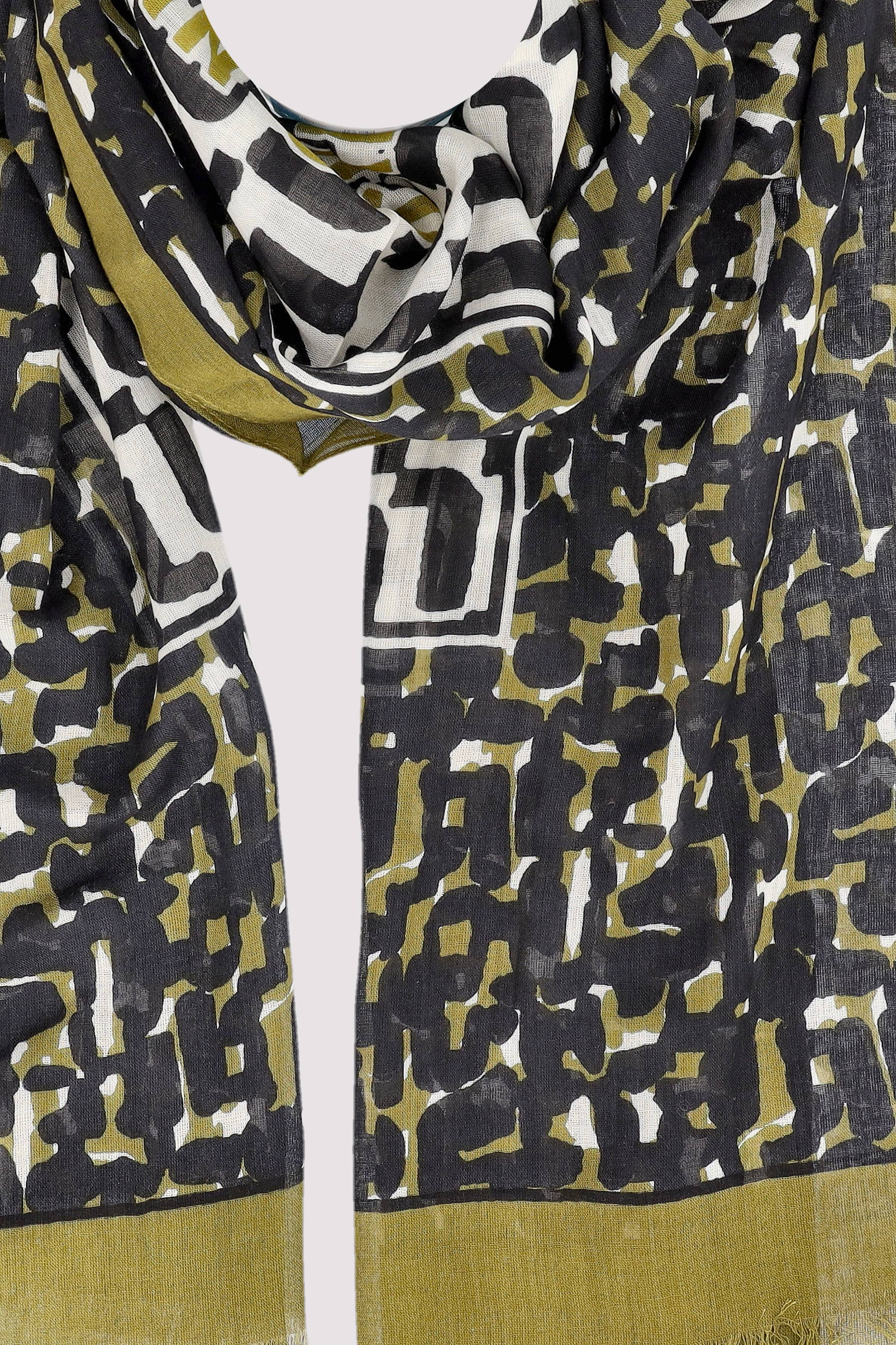 Scarf, woven, cotton-modal, va